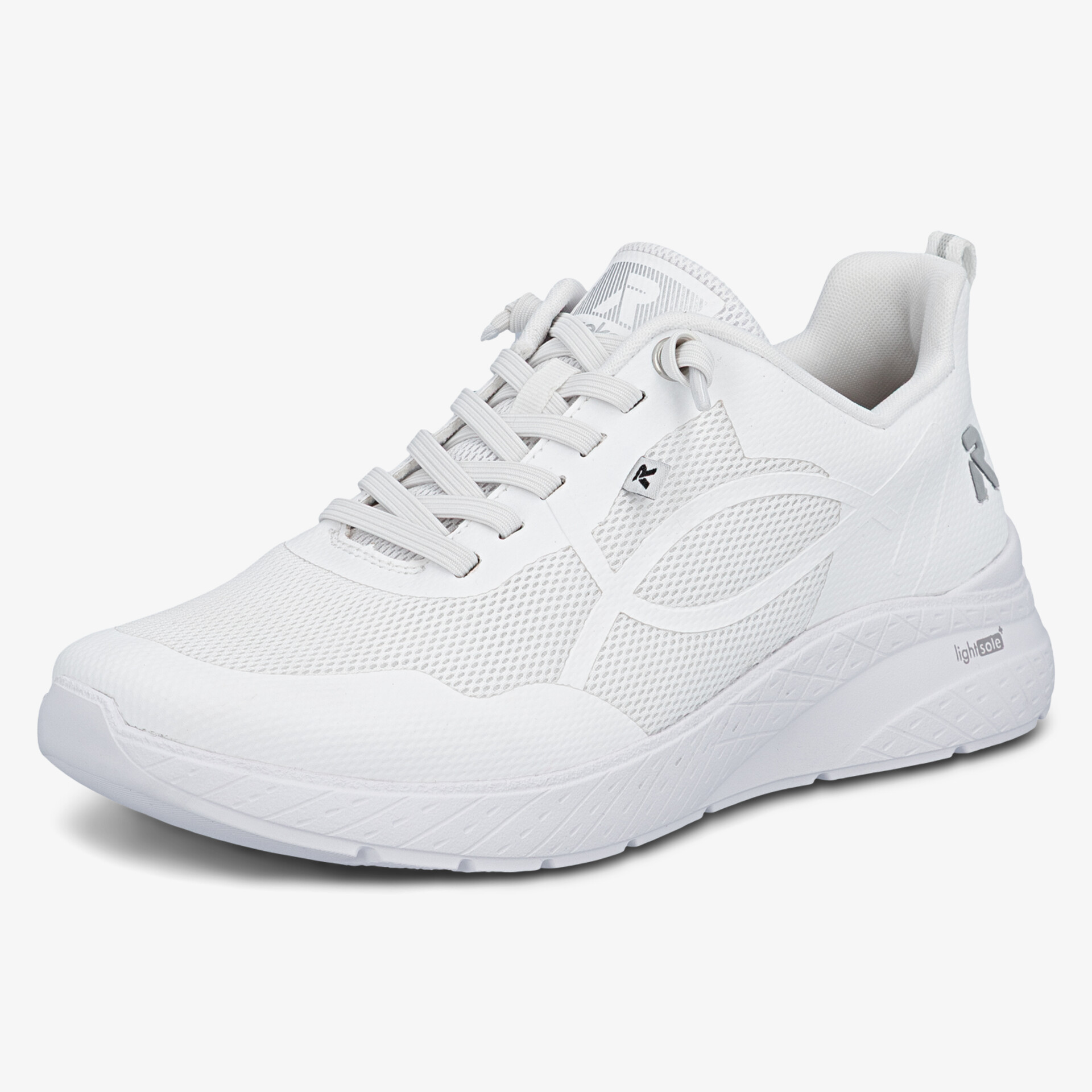 Leichter weißer Sneaker aus atmungsaktivem Mesh mit rutschfester Sohle und sportlichem Komfort