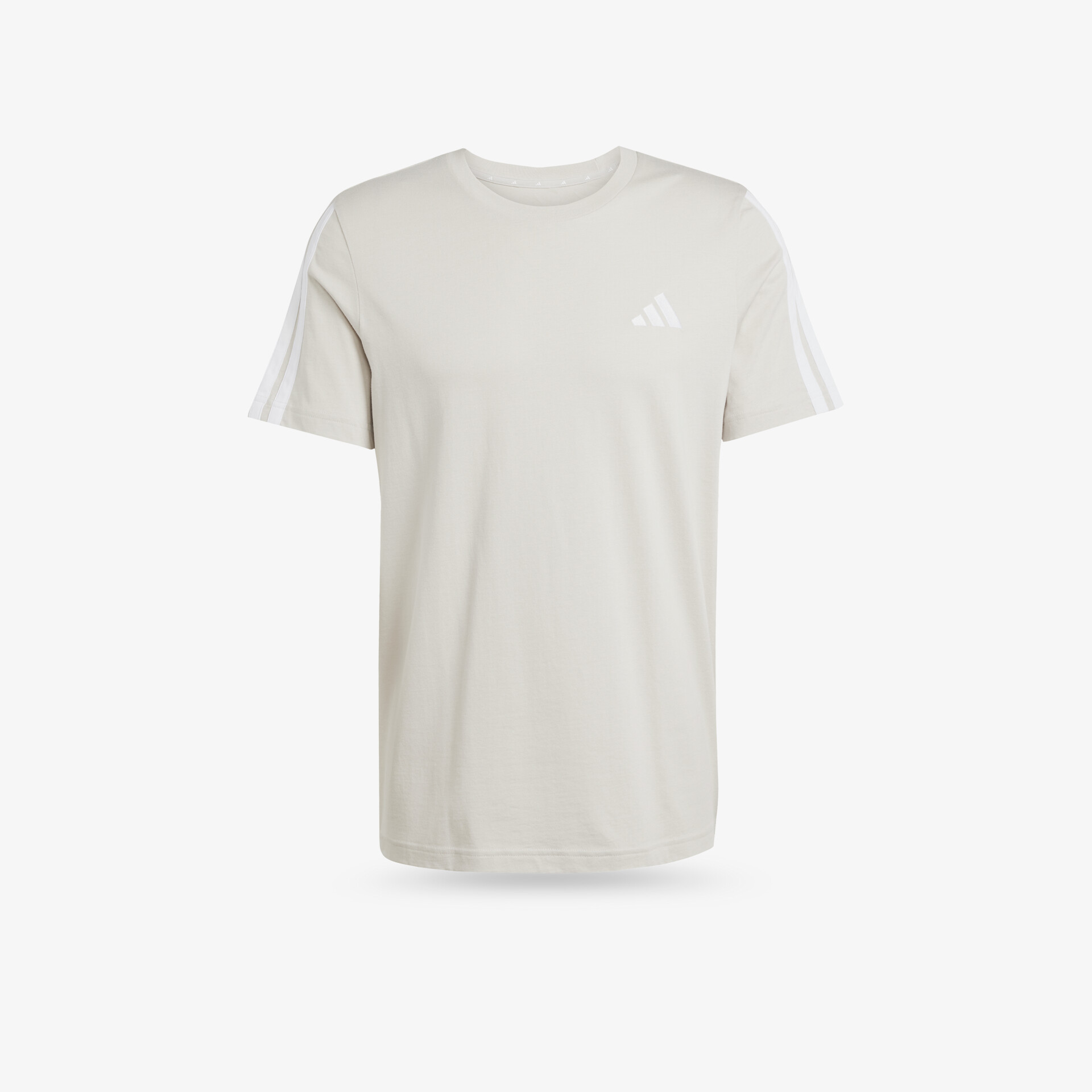 Weißes T-Shirt in Frontansicht, bequem und atmungsaktiv, ideal für sportliche und lässige Styles