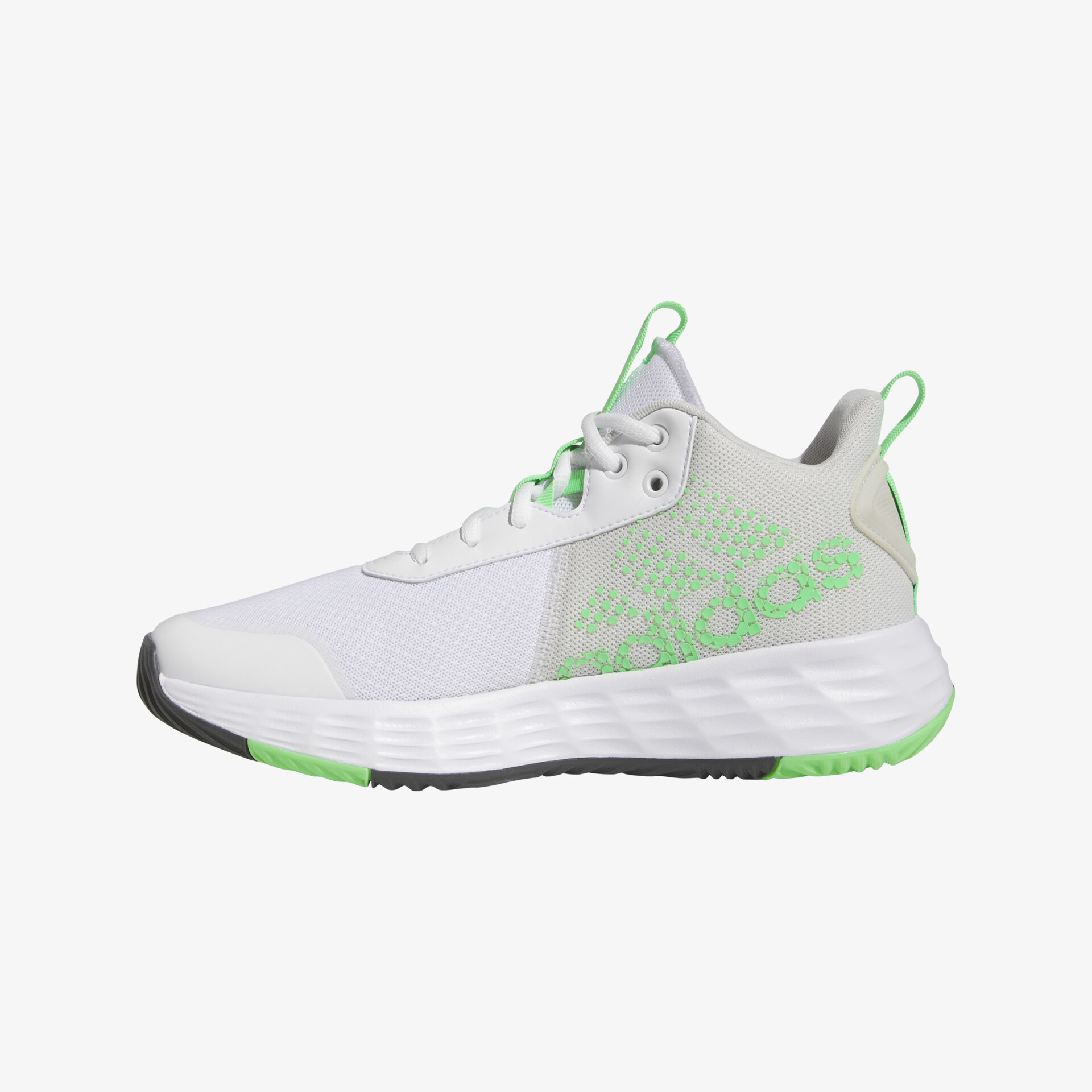 Moderner weiß-grüner Sneaker mit hohem Komfort und sportlichem Design, ideal für vielseitige Aktivitäten.