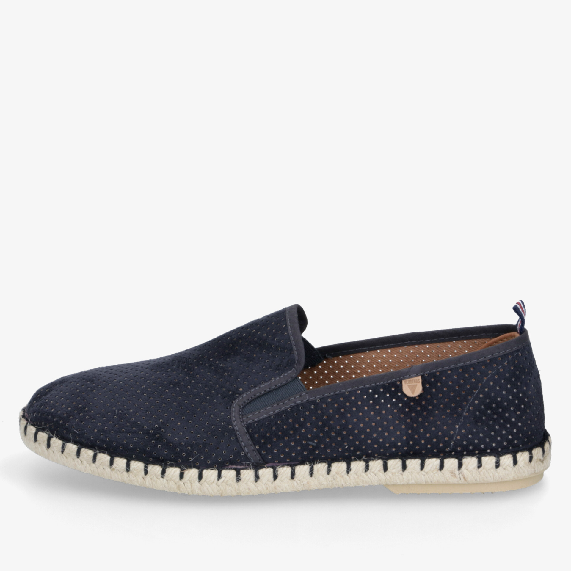Dunkelblauer Slipper mit flexibler Sohle, atmungsaktivem Material und elegantem Design, ideal für komfortablen Alltag