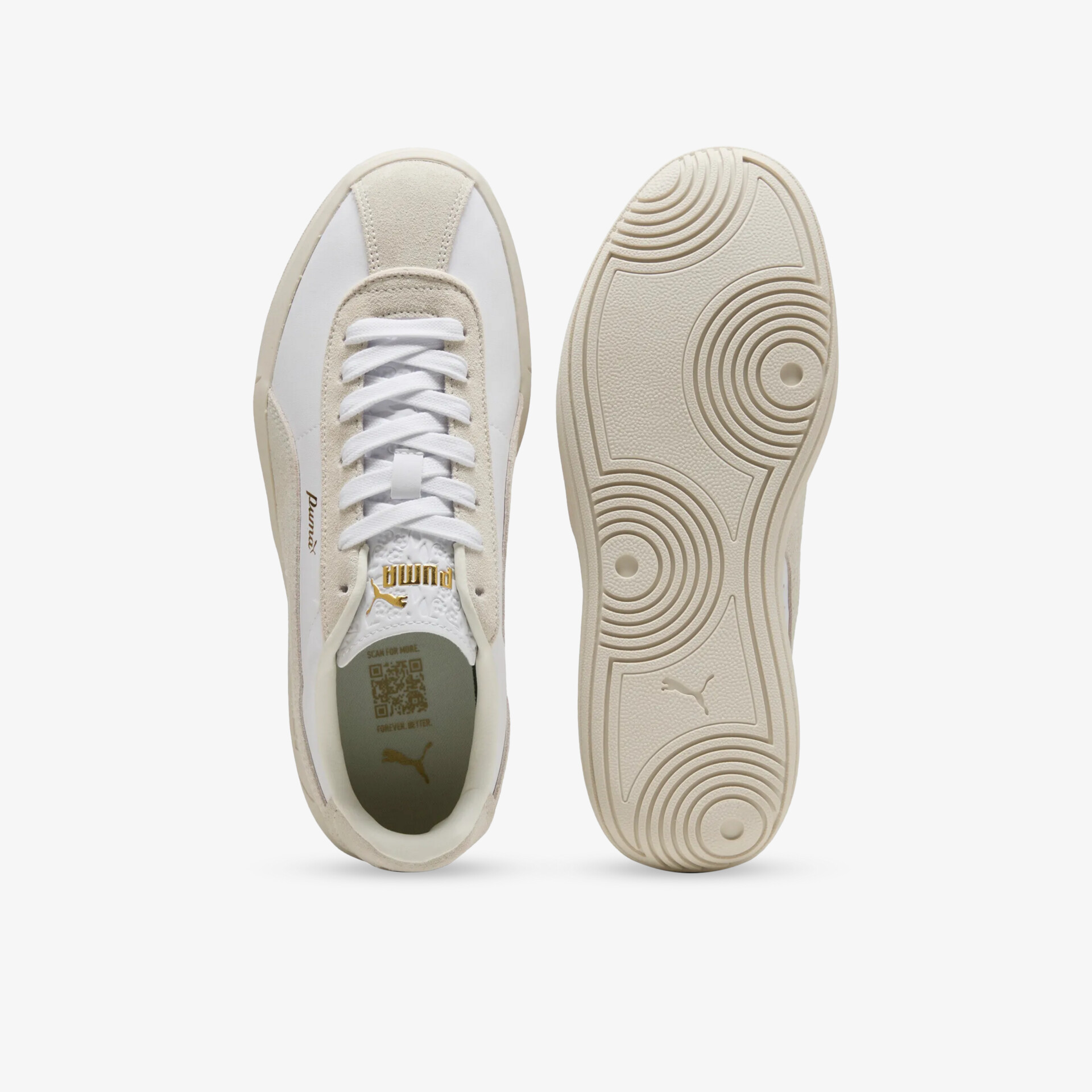 Weißer Sneaker mit sportlichem Design und rutschfester Sohle, bequem und langlebig für vielseitigen Einsatz