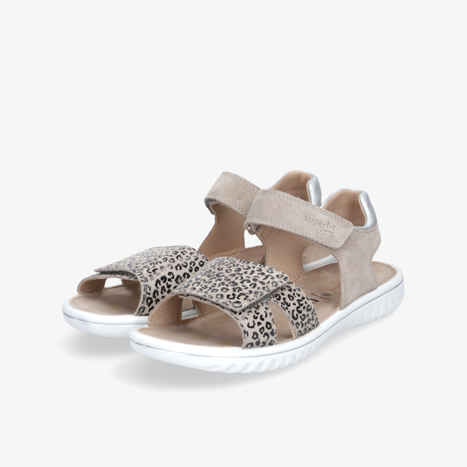 Offene Sandalen mit verstellbaren Klettverschlüssen, leichter und bequemer Schuh mit atmungsaktivem Design und rutschfester Sohle