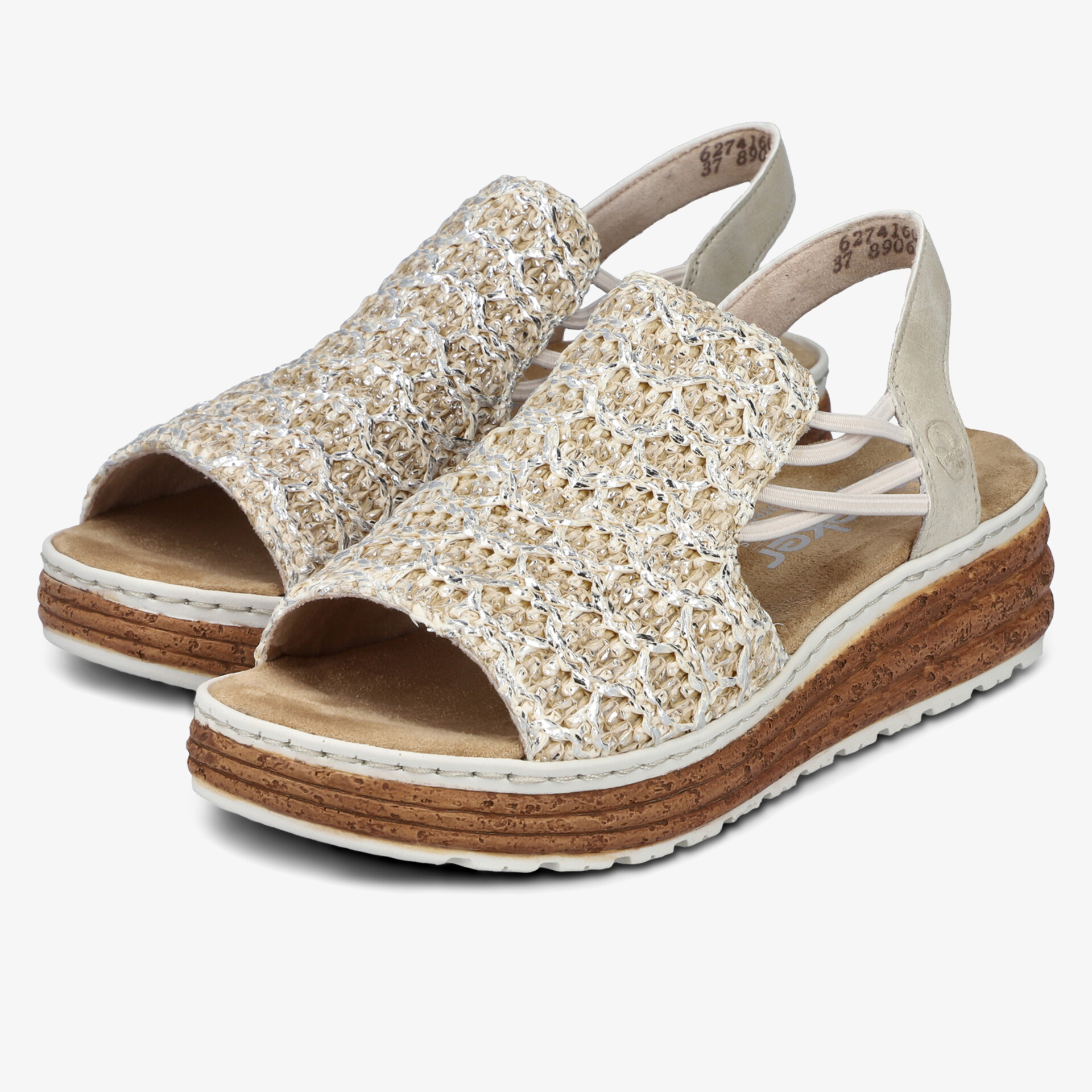 Leichte Sandalen mit offener Zehenpartie und elastischem Riemen für hohen Tragekomfort und modischen Look