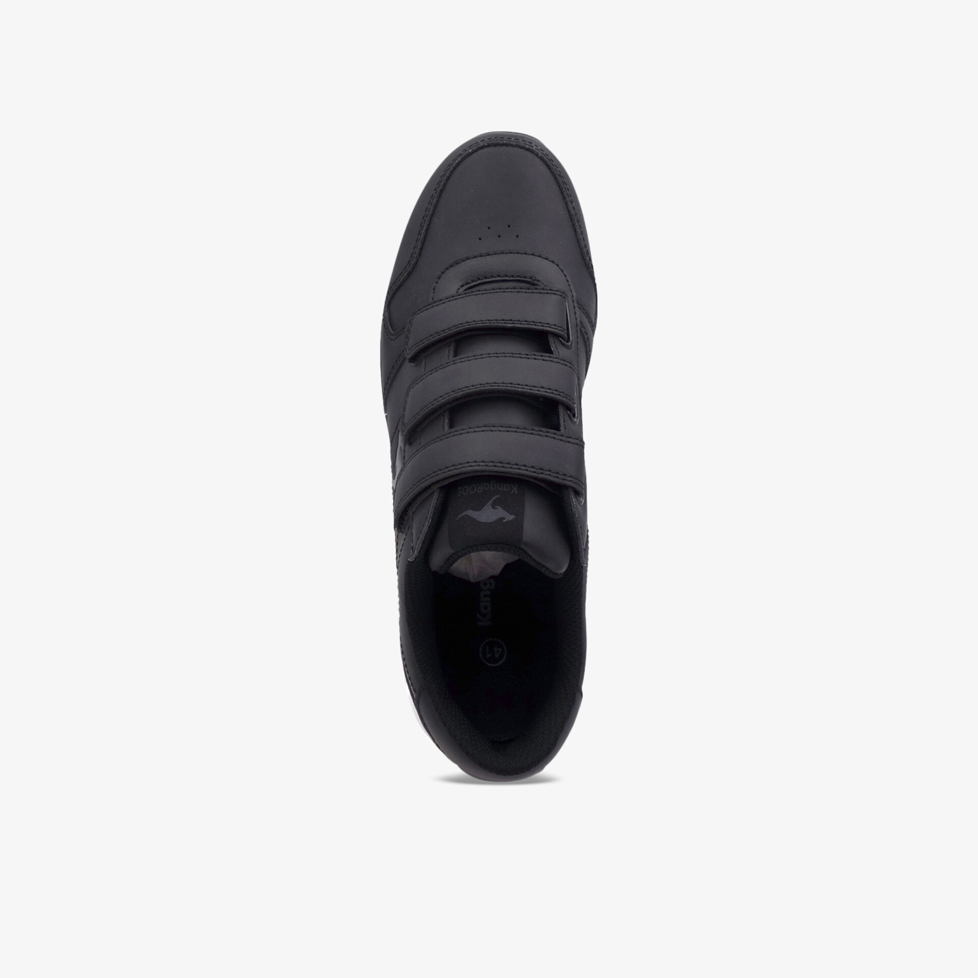 Bequemer schwarzer Sneaker mit Klettverschluss für vielseitigen Einsatz und sportlichen Stil