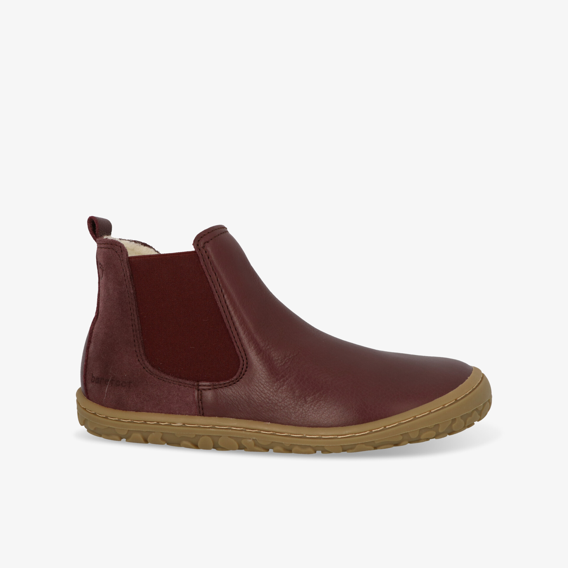 Elegante braune Lederstiefelette mit elastischen Einsätzen und bequemer, rutschfester Sohle.