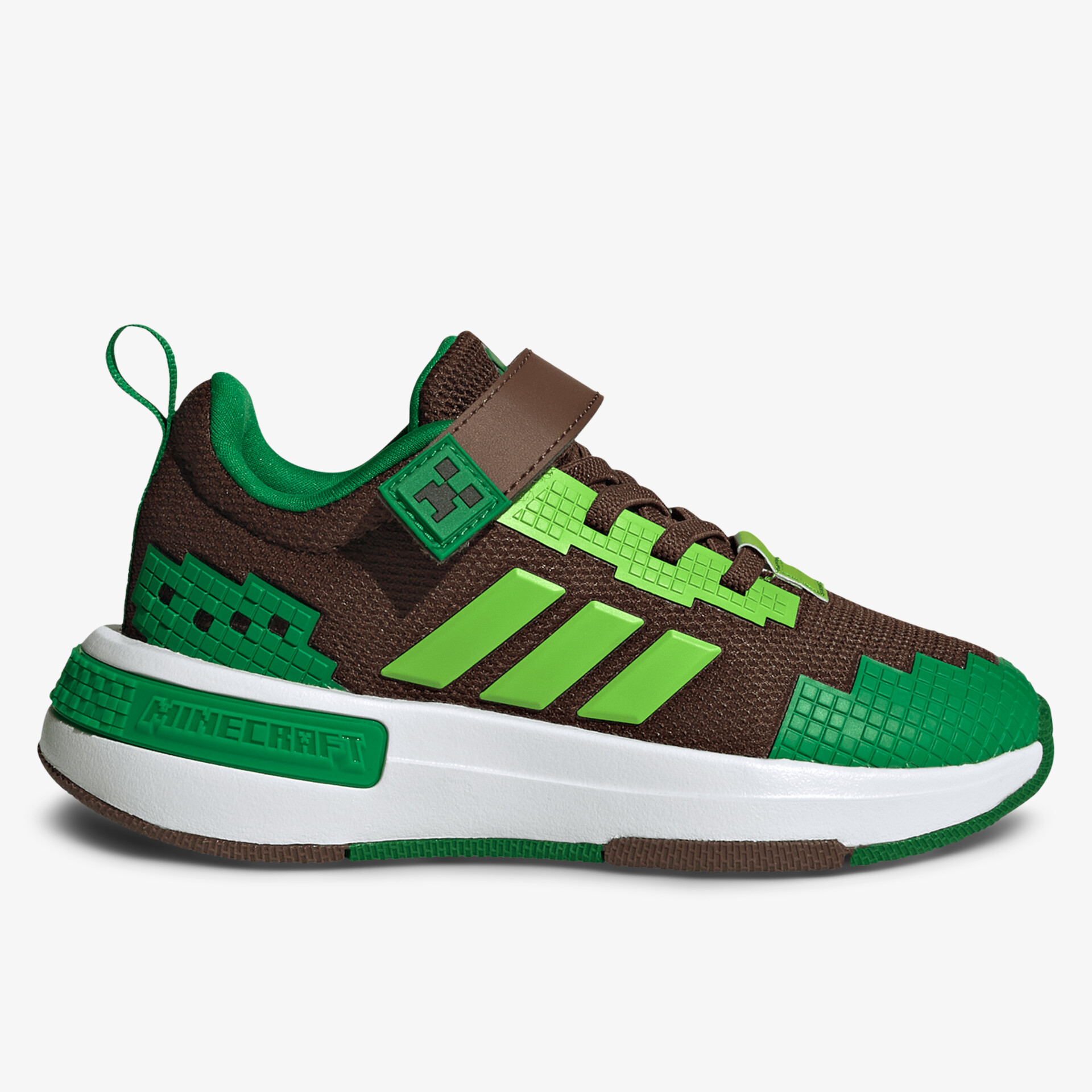 Sportlicher Sneaker mit griffiger Sohle, atmungsaktivem Material und bequemem Klettverschluss in Braun und Grün