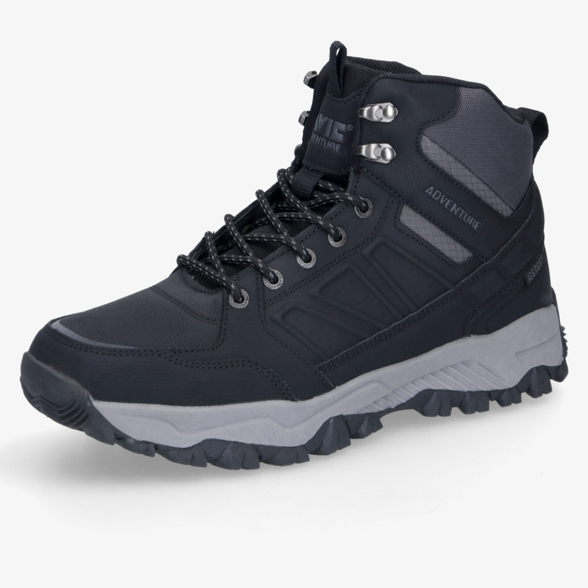 Robuster Wanderschuh mit hohem Schnitt und rutschfester Sohle, ideal für Outdoor und Trekking Aktivitäten