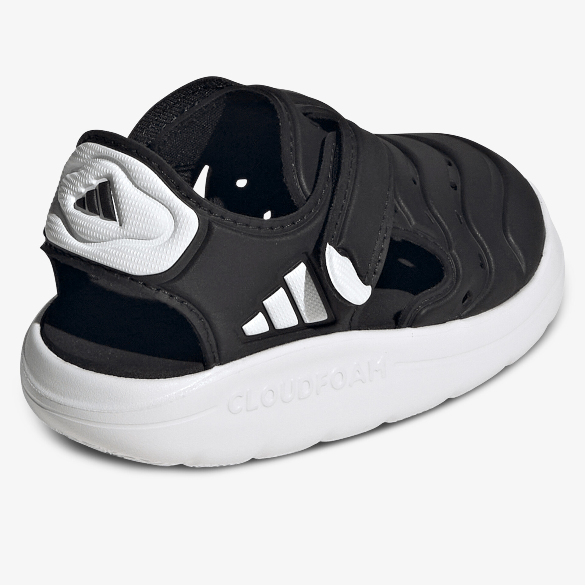 Bequemer Schuh mit leichter, flexibler Sohle und sportlichem, atmungsaktivem Material in schwarzer Farbe