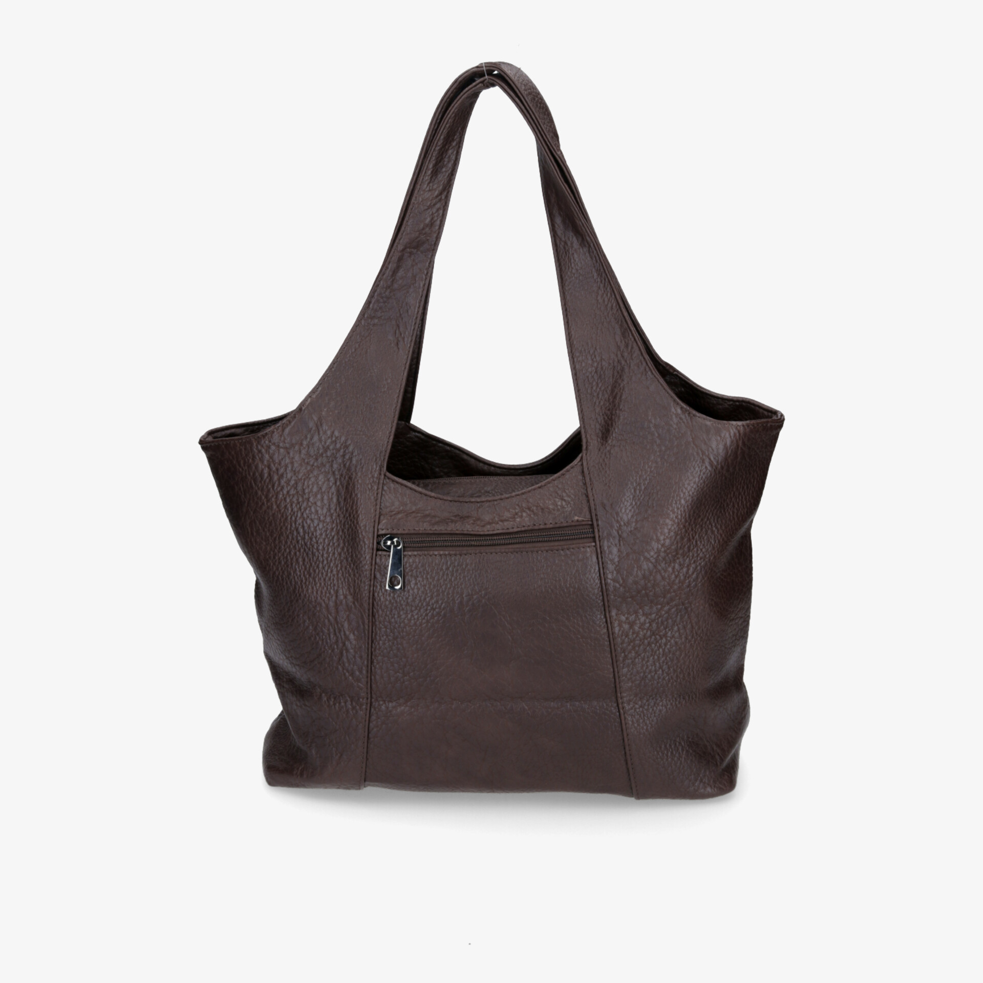 Elegante Lederhandtasche mit Reißverschluss und geräumigem Innenraum für vielseitige Nutzung