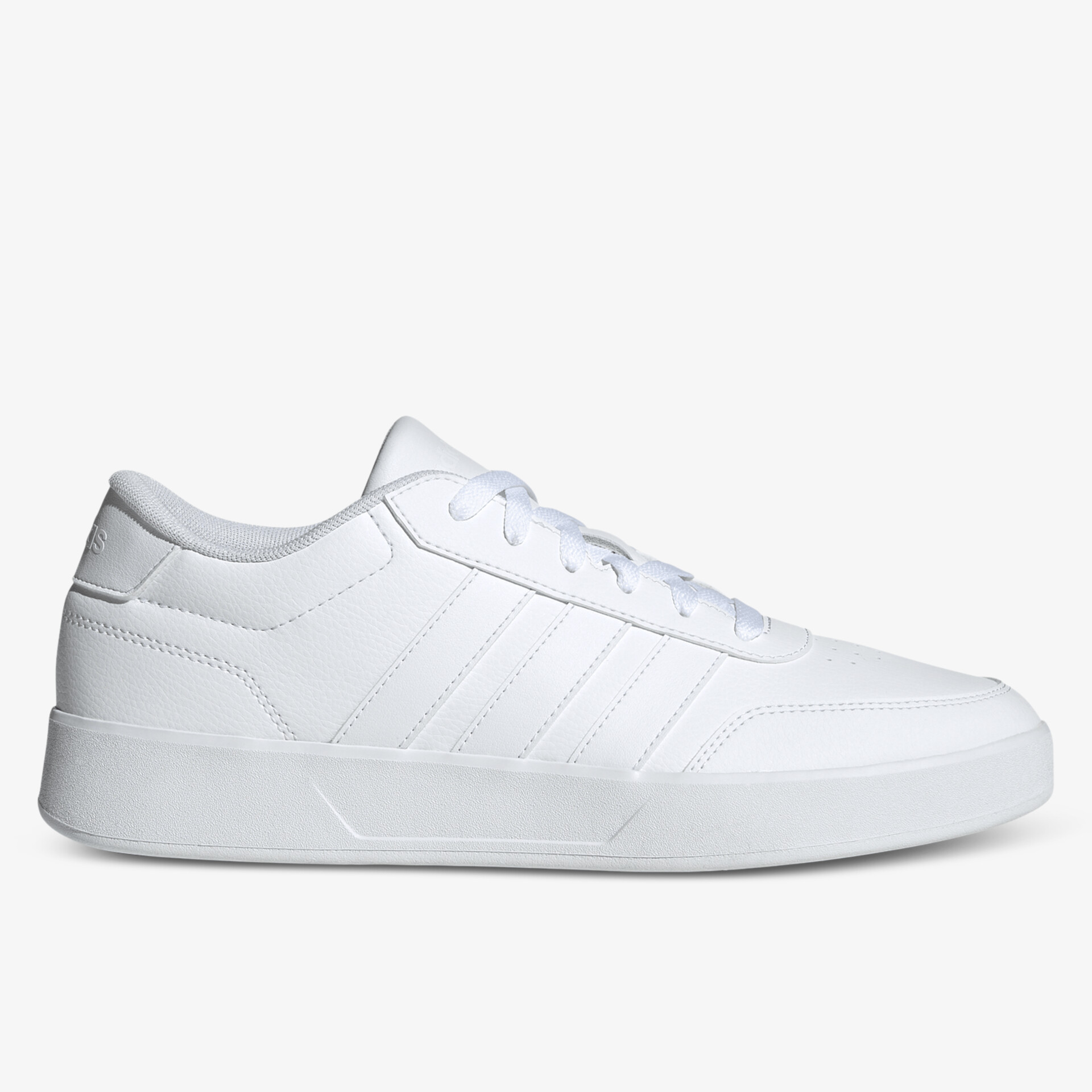 Moderner weißer Sneaker mit schnürbarem Obermaterial, bequem und stilvoll für den Alltag