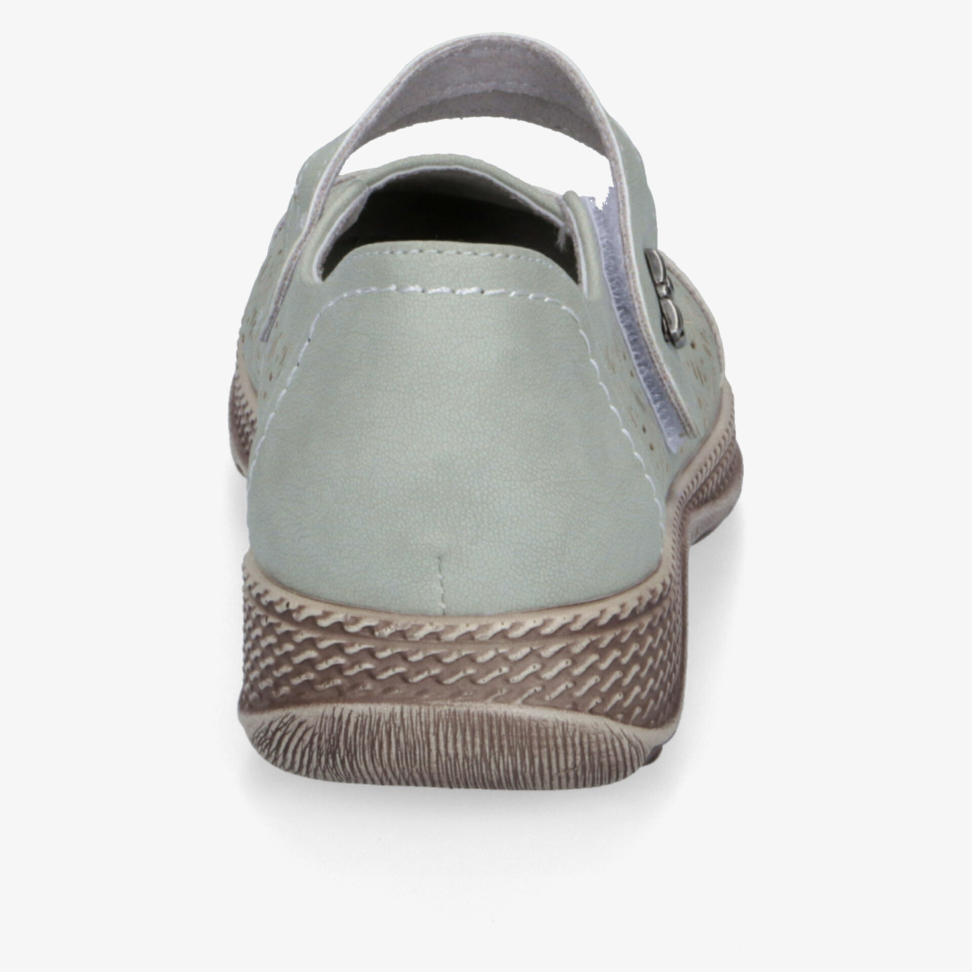 Robuster grauer Schuh mit rutschfester Sohle und modernem Design, ideal für den Alltag.