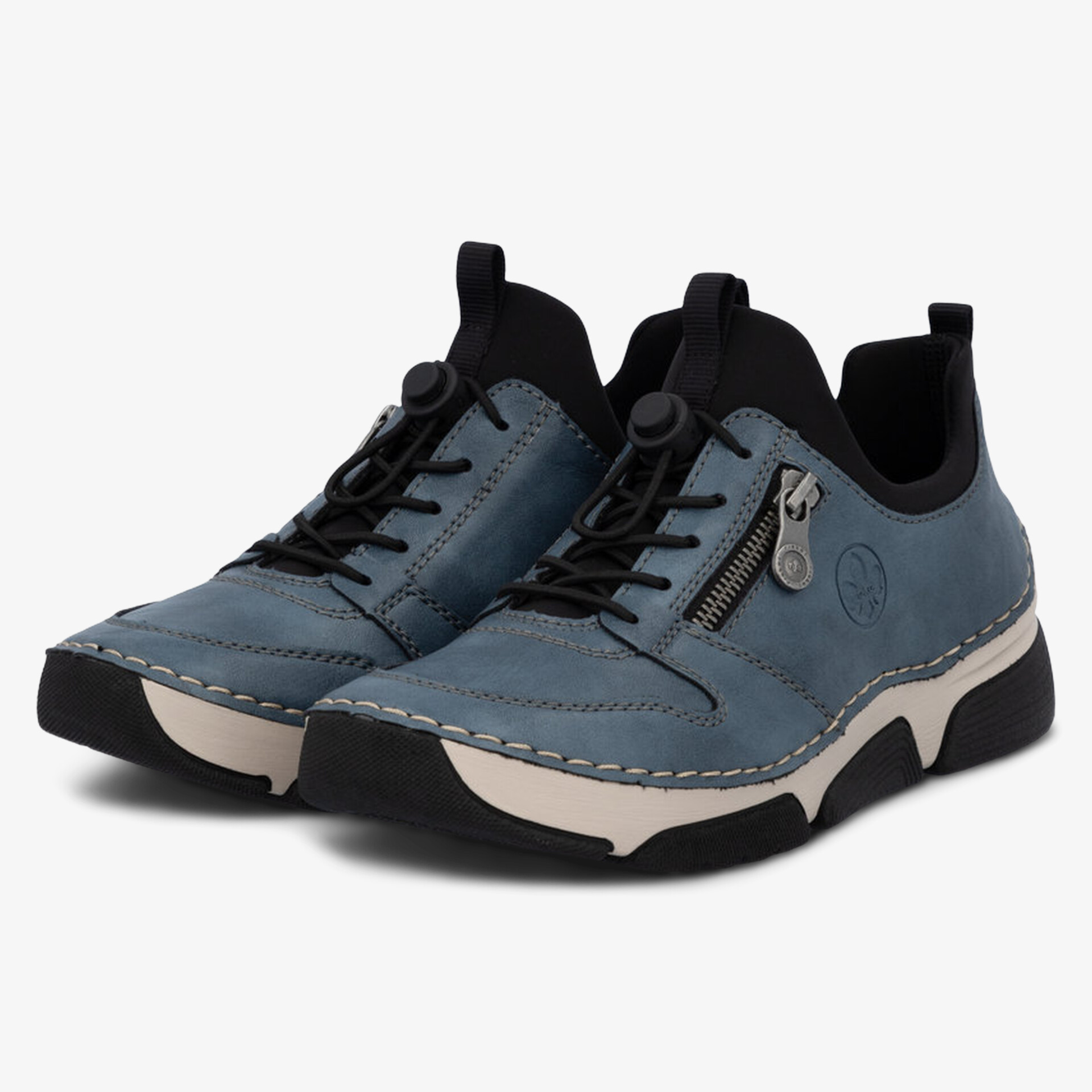 Bequeme Sneaker mit Reißverschluss, robuster Sohle und sportlichem Design für vielseitigen Komfort