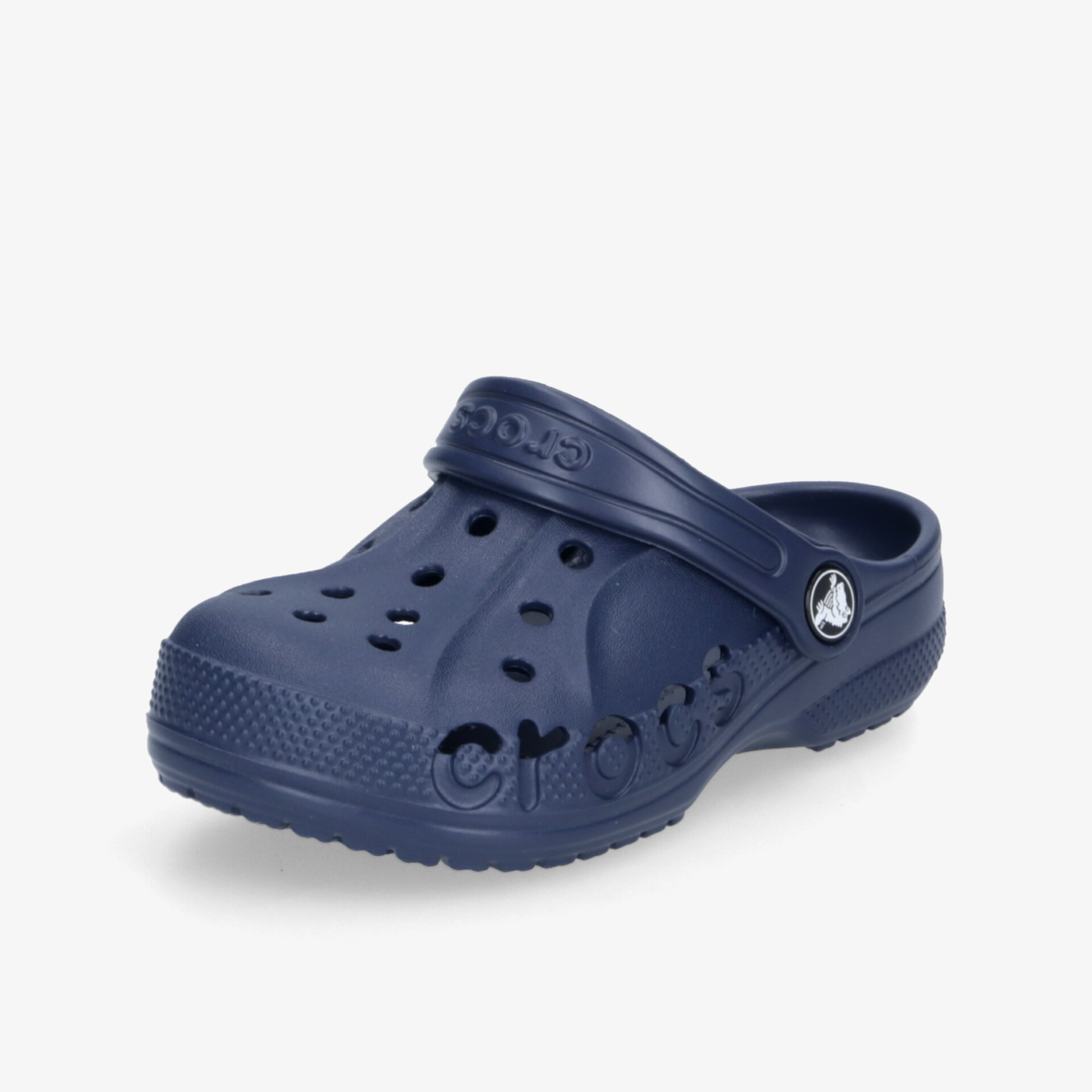 Bequemer dunkelblauer Crocs Classic Clog mit praktischen Lüftungslöchern und verstellbarem Fersenriemen