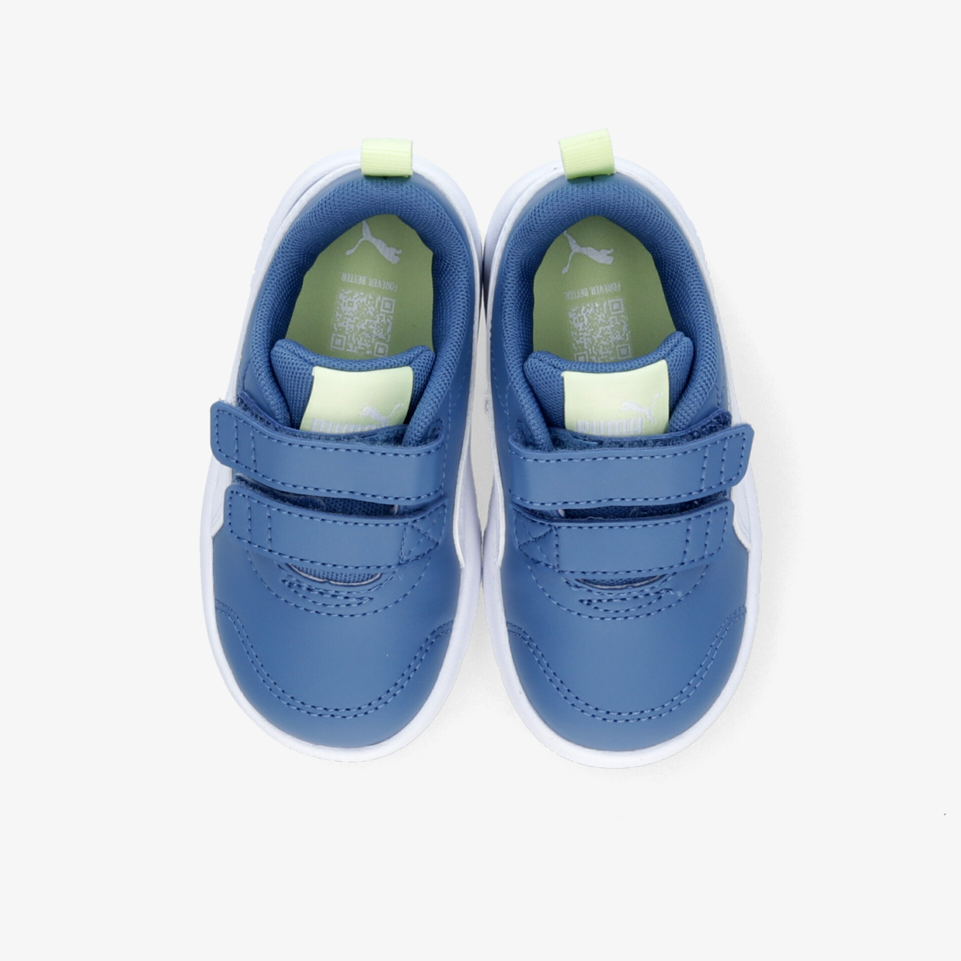 Bequemes blaues Kinderschuh-Paar mit Klettverschluss, leichter und atmungsaktiver Sportschuh, rutschfeste Sohle