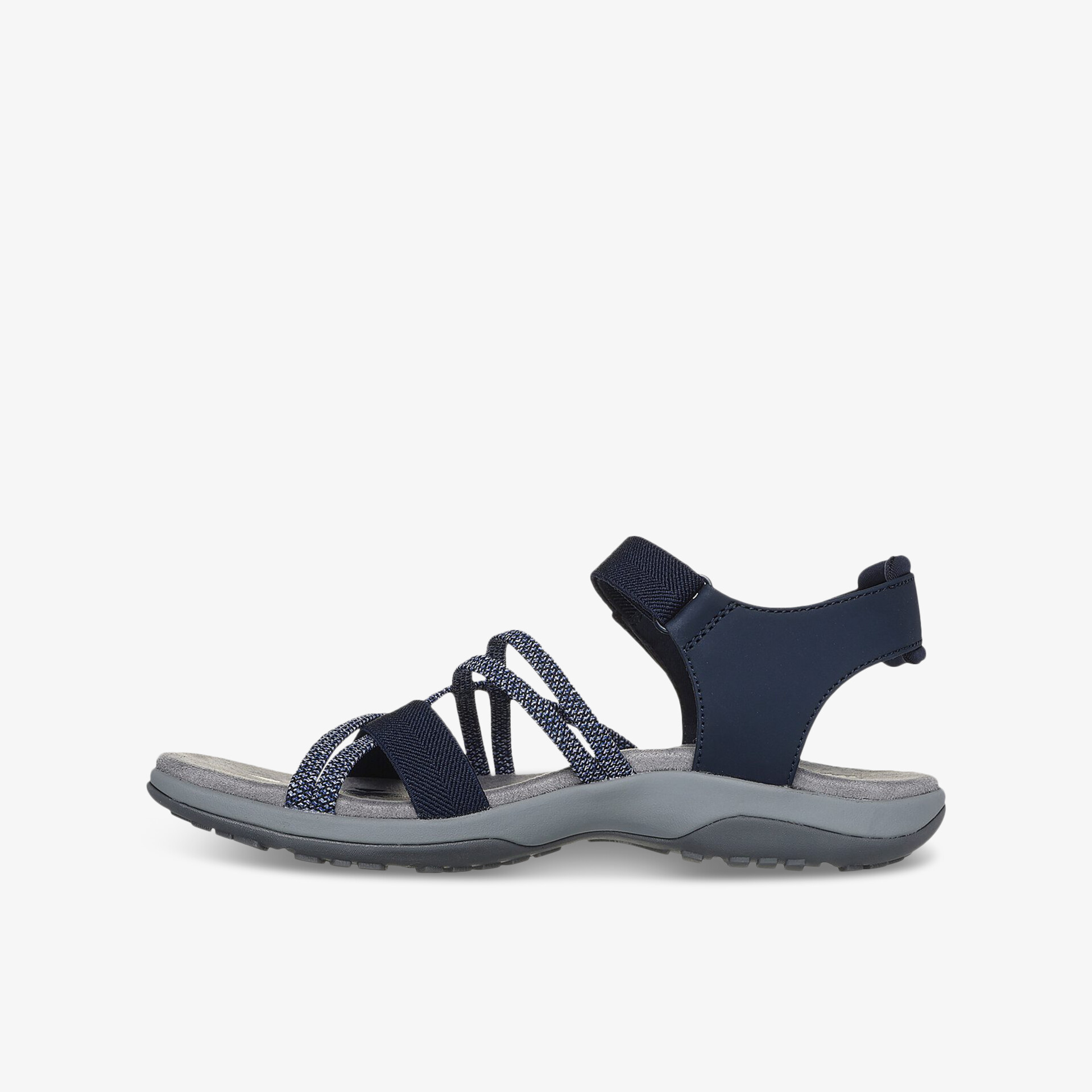 Bequeme, verstellbare Outdoor-Sandale in Blau mit robustem, leichtem und rutschfestem Profil, atmungsaktiv und flexibel