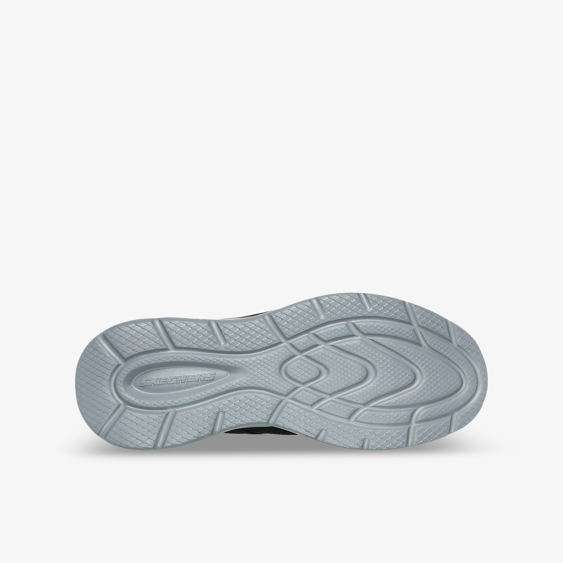 Robuste graue Schuhsohle mit rutschfestem, profiliertem Design für optimalen Halt und hohen Komfort