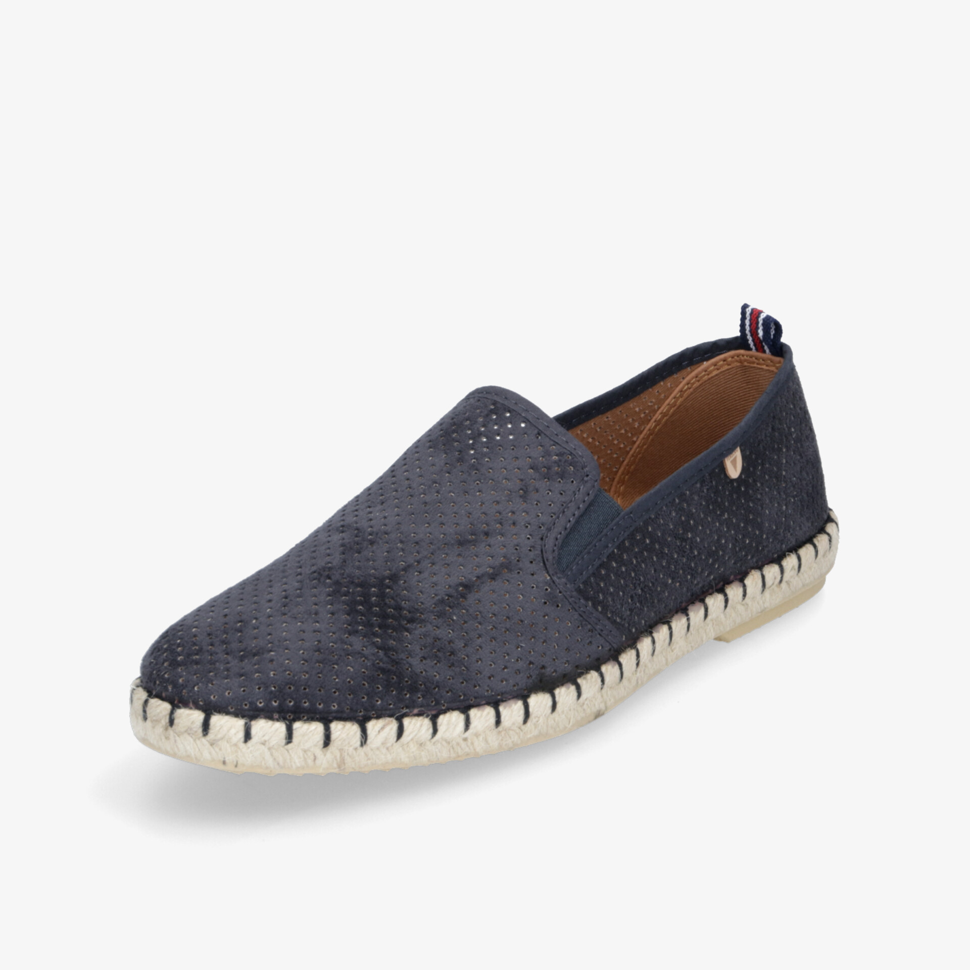 Leichter blau melierter Schlupfschuh mit flexibler Sohle, bequem und atmungsaktiv für sommerlichen Komfort