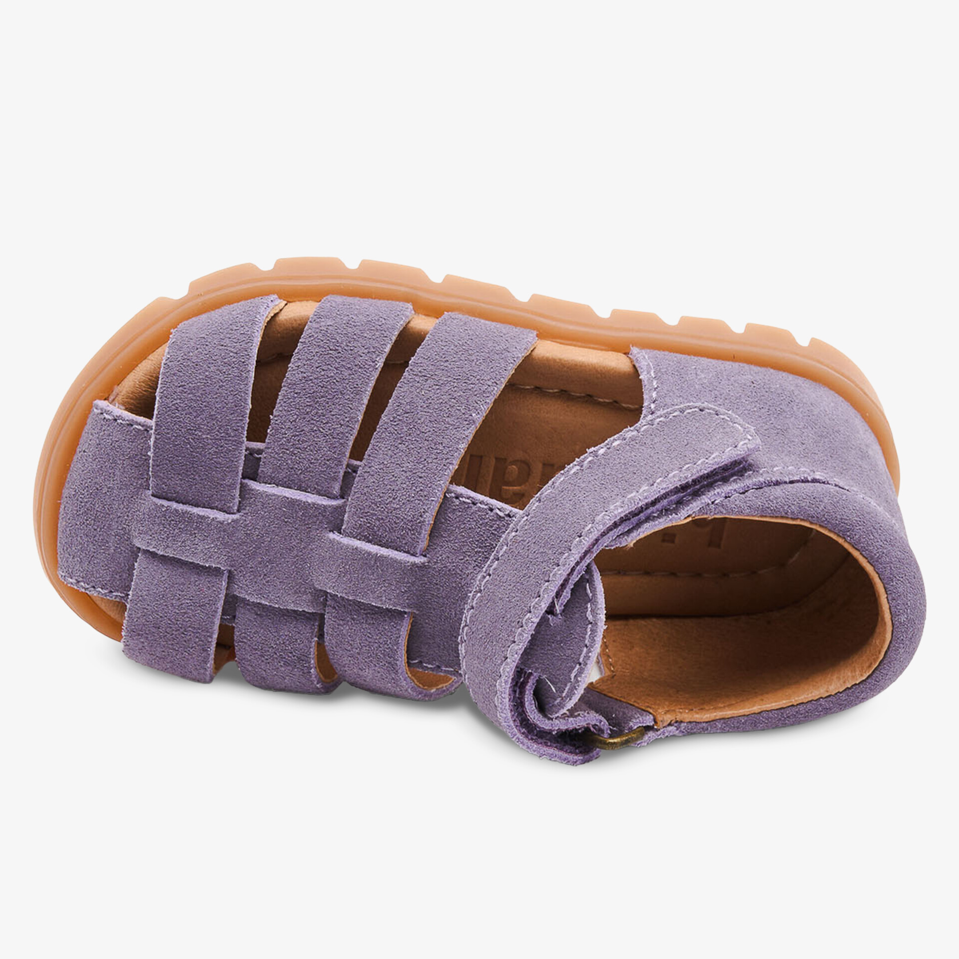 Lila Sandale mit rutschfester Sohle und robustem Design, ideal für den Sommer