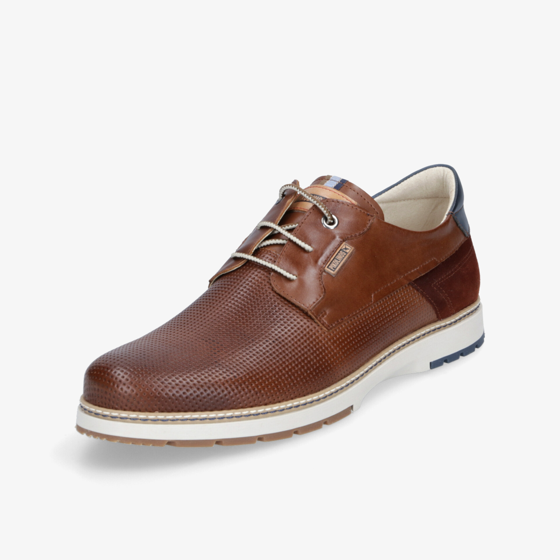 Brauner Sneaker aus hochwertigem Leder, sportlich elegant mit atmungsaktivem Material und flexiblem Komfort