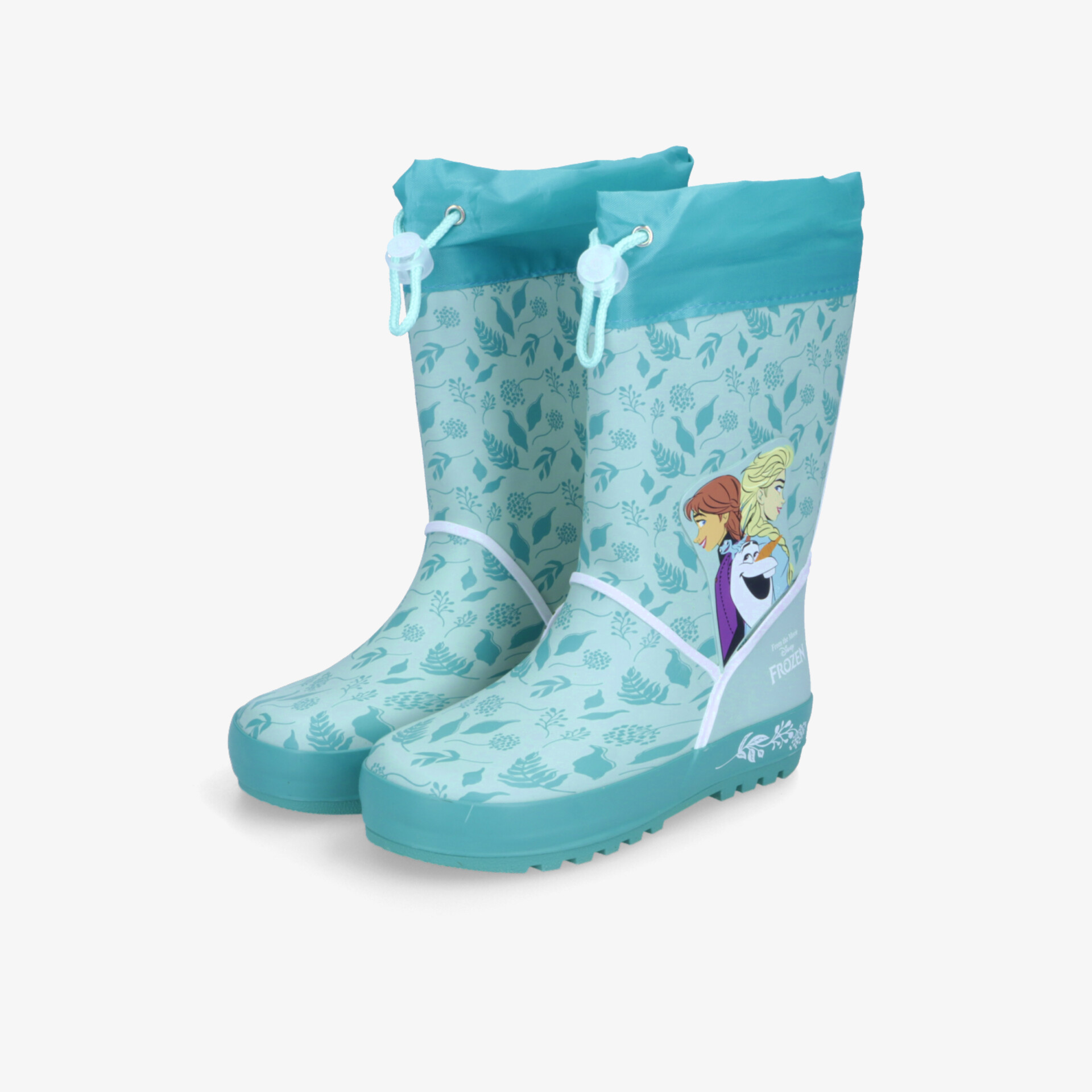 Türkise wasserdichte Gummistiefel mit hohem Schaft und rutschfester Sohle, robust und bequem für Kinder