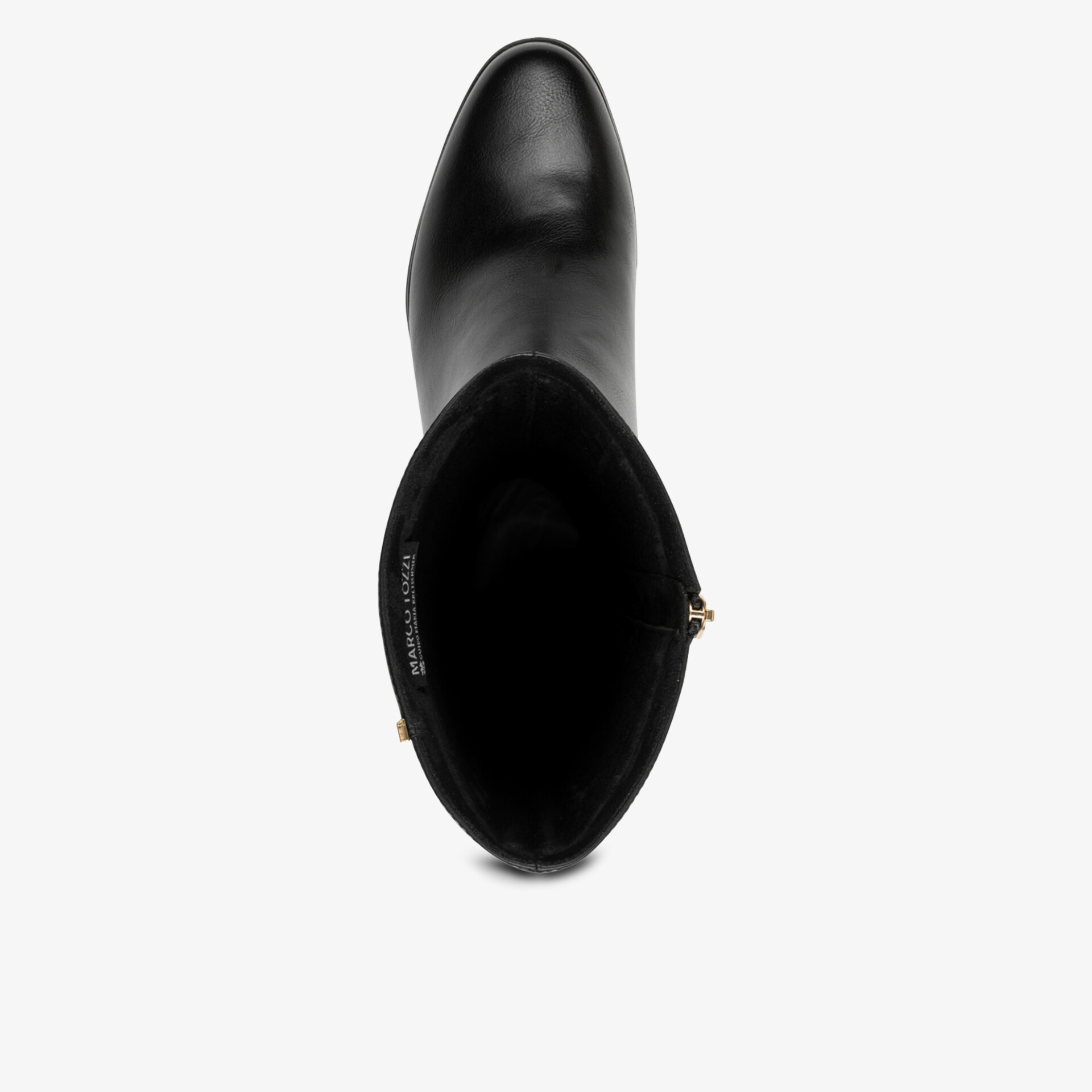 Eleganter schwarzer Lederstiefel mit hoher Qualität und klassischem Design, bequem und vielseitig tragbar