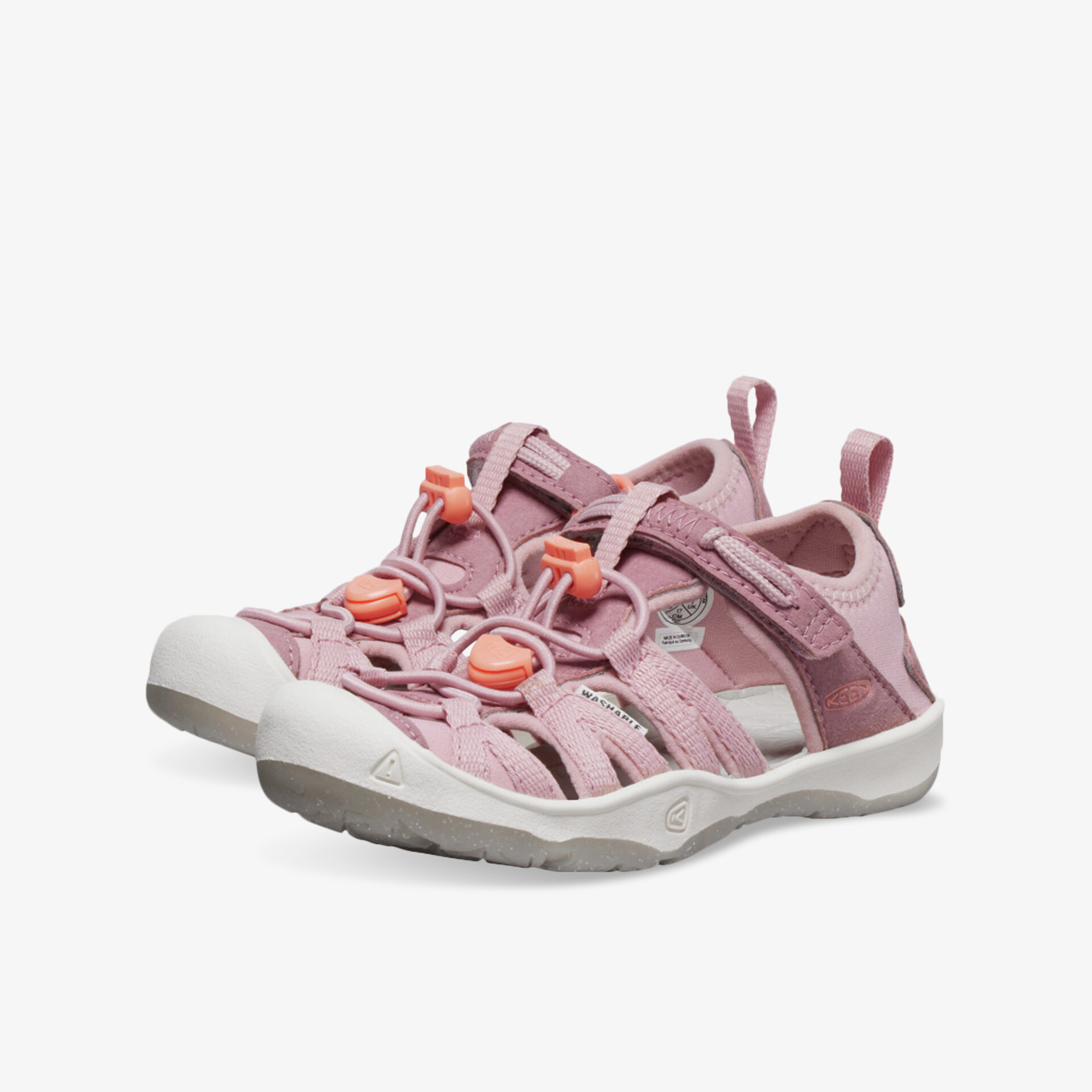 Atmungsaktiver und robuster Outdoor-Schuh in Rosa mit rutschfester Sohle und flexibler Passform