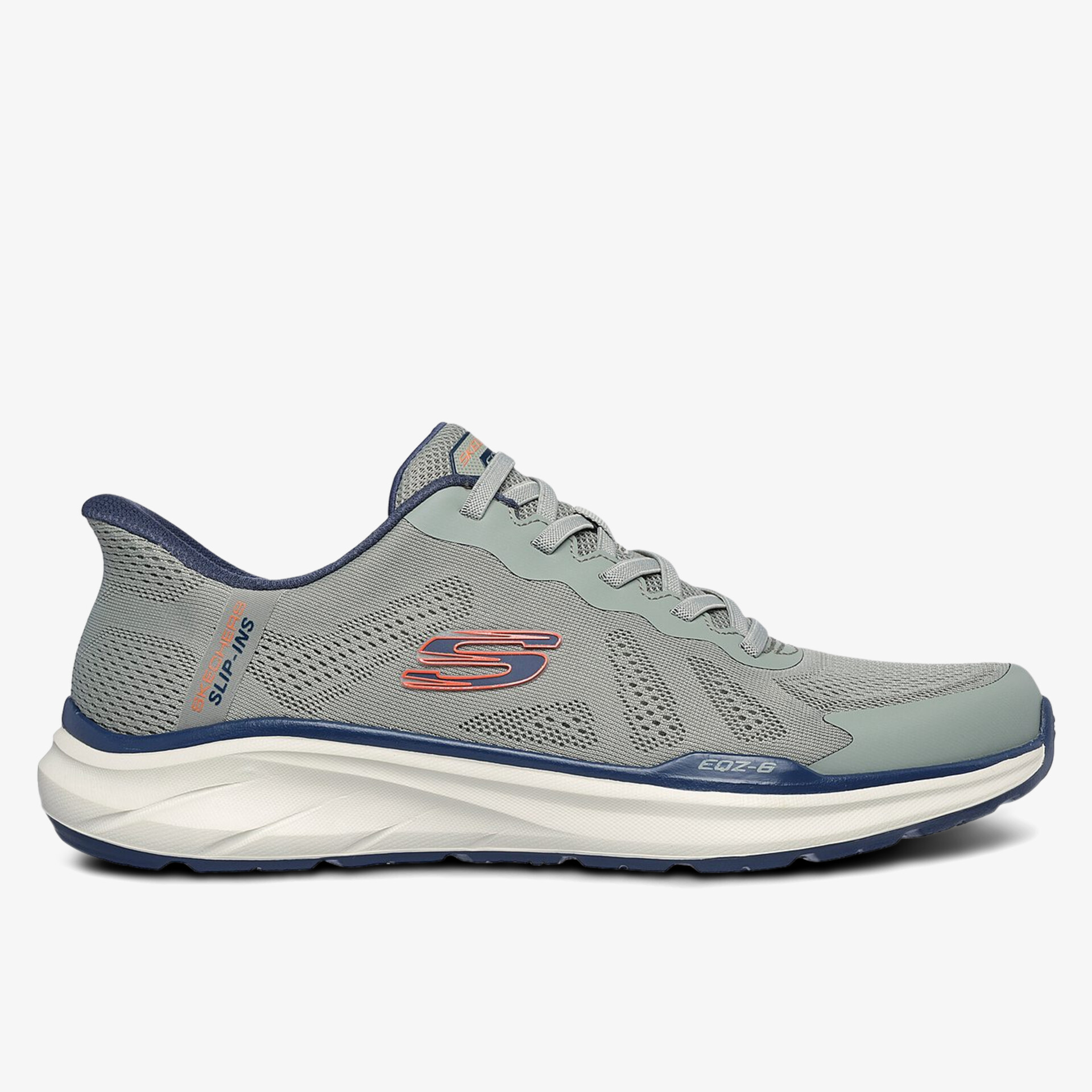 Leichter und atmungsaktiver Sportschuh mit stoßdämpfender Sohle und bequemer Passform, seitliche Ansicht