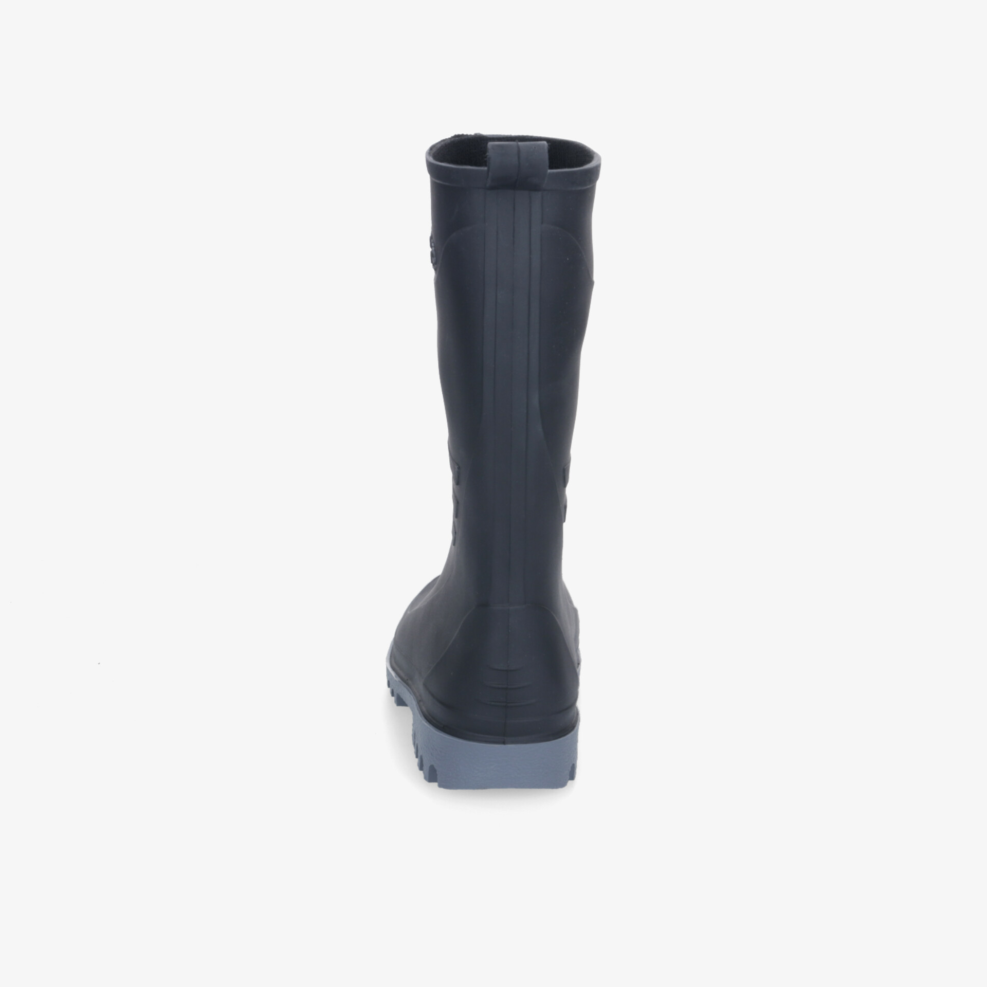 Robuster blauer Stiefel mit hohem Schaft und rutschfester Sohle, haltbar und bequem für verschiedene Einsätze