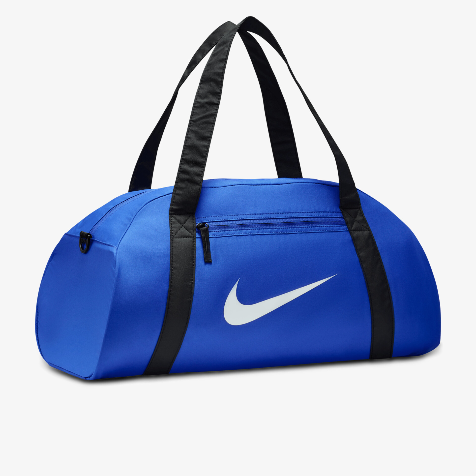 Blaue Sporttasche mit Reißverschluss und markantem Logo in robustem Design für Alltag oder Sport.