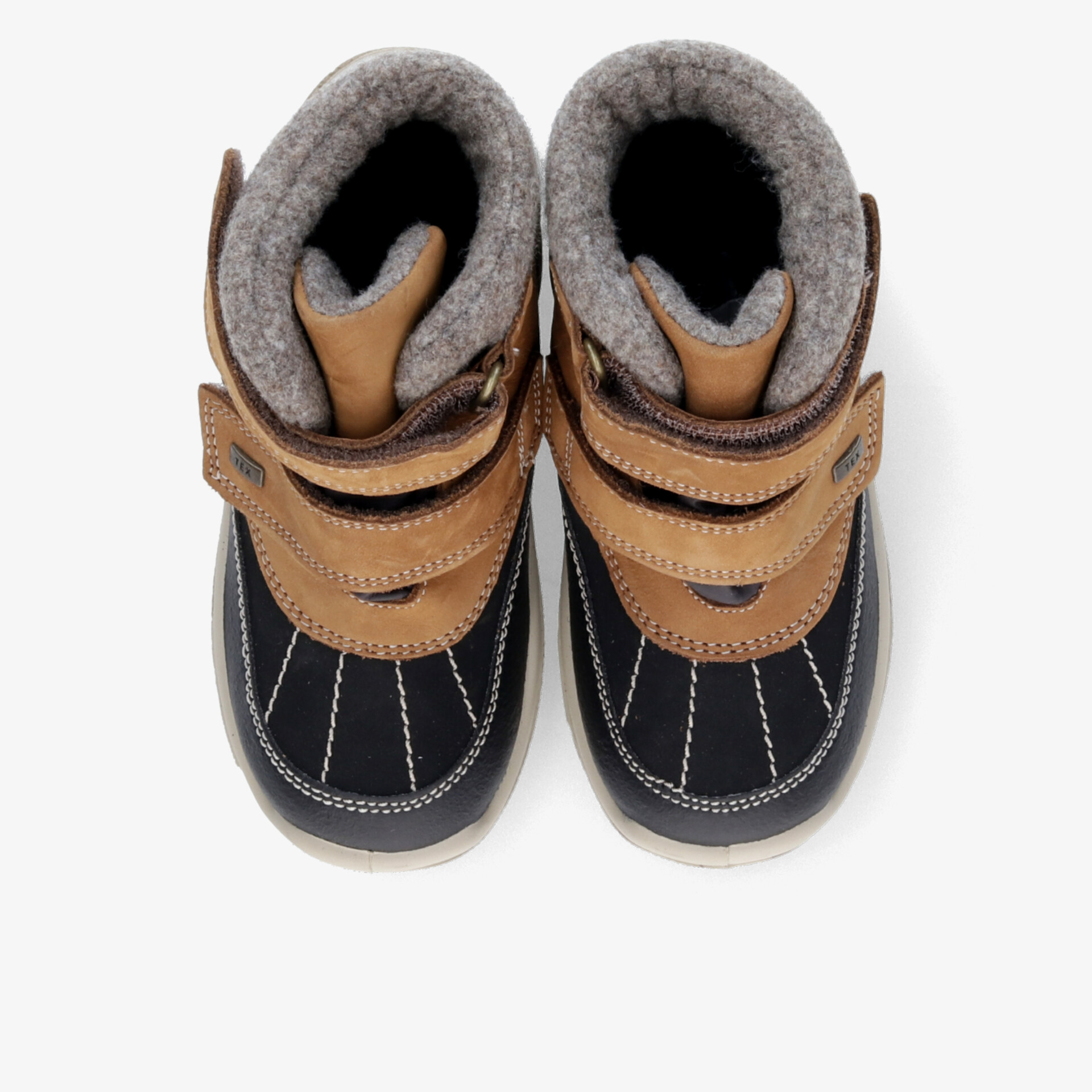 Warme Winterstiefel mit gepolstertem Innenfutter, klettverschlüssen und rutschfester Sohle in robuster Ausführung