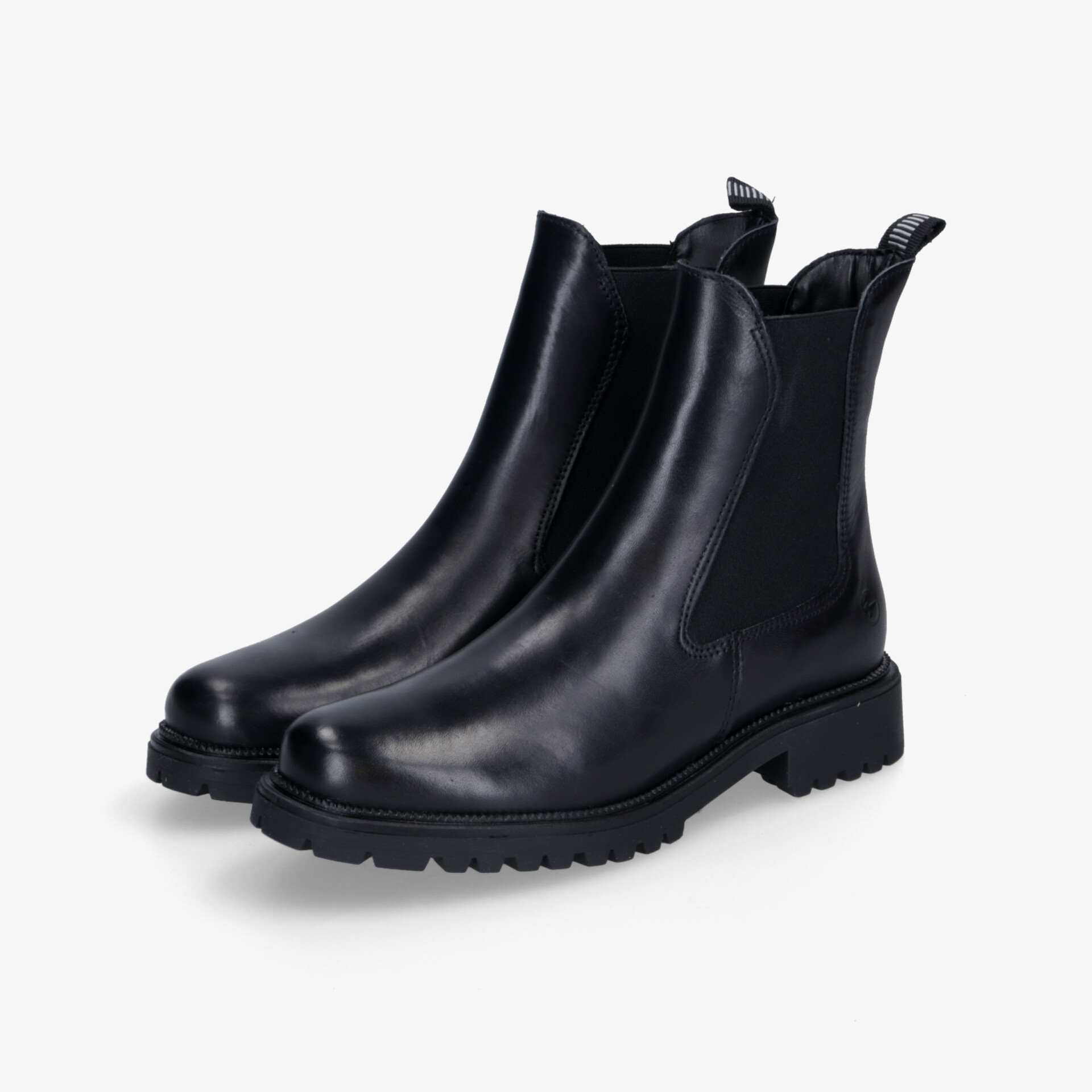 Schwarze Chelsea Boots aus hochwertigem Leder mit rutschfester Sohle, elegant und robust gestaltet