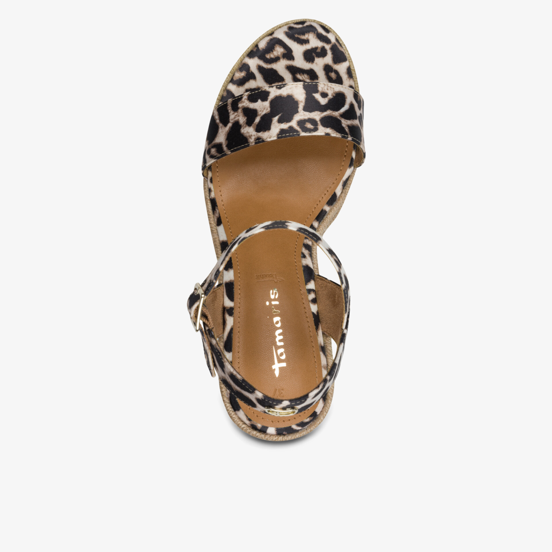 Elegante Sandale mit Leopardenmuster und komfortablem Riemchen