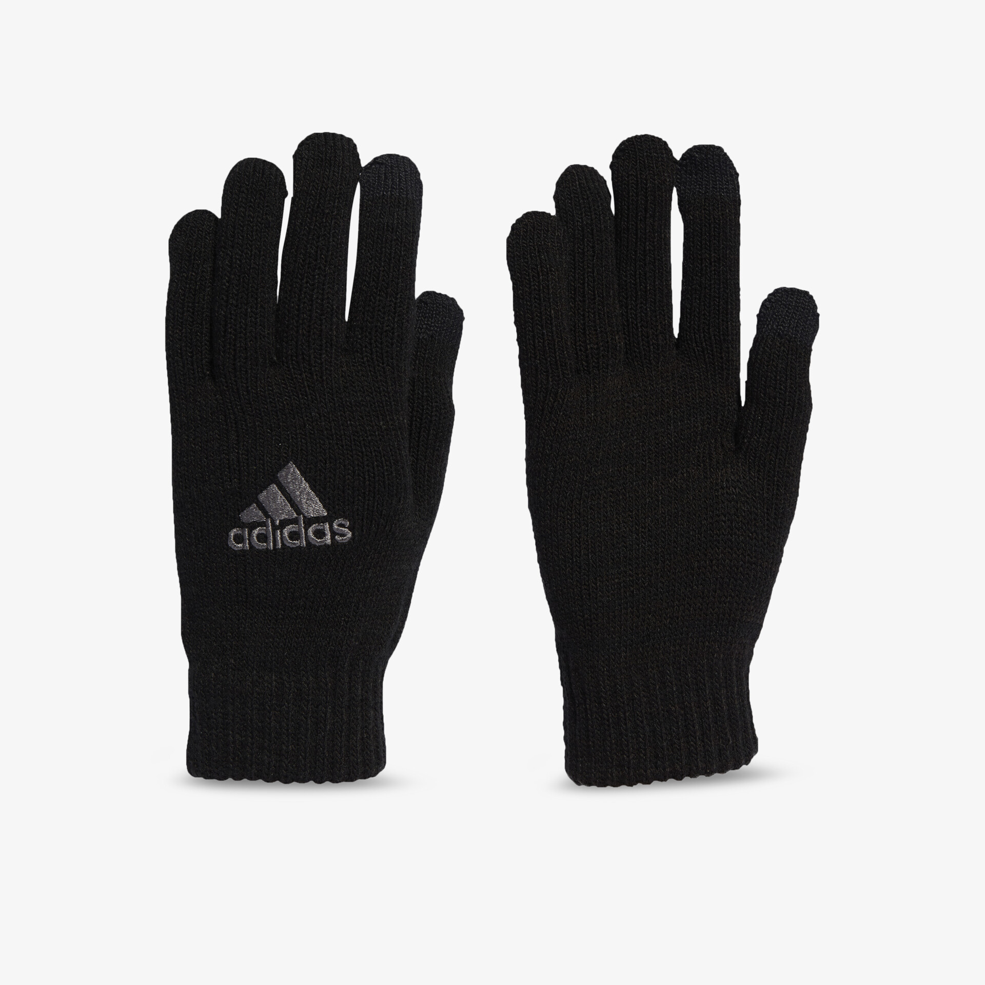 Elegante schwarze Adidas Handschuhe mit Logo, ideal für kalte Tage und sportliche Aktivitäten.