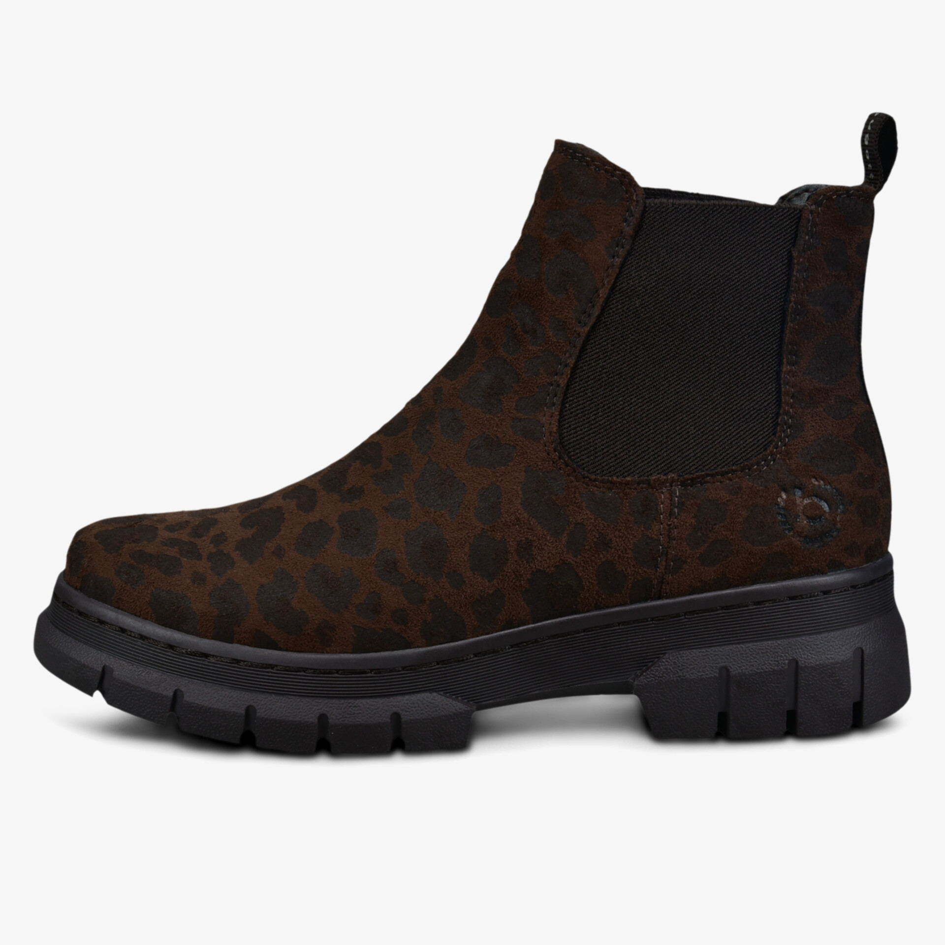 Robuster brauner Chelsea Boot aus Wildleder mit elastischen Seiteneinsätzen und profilierter Sohle für hohen Tragekomfort