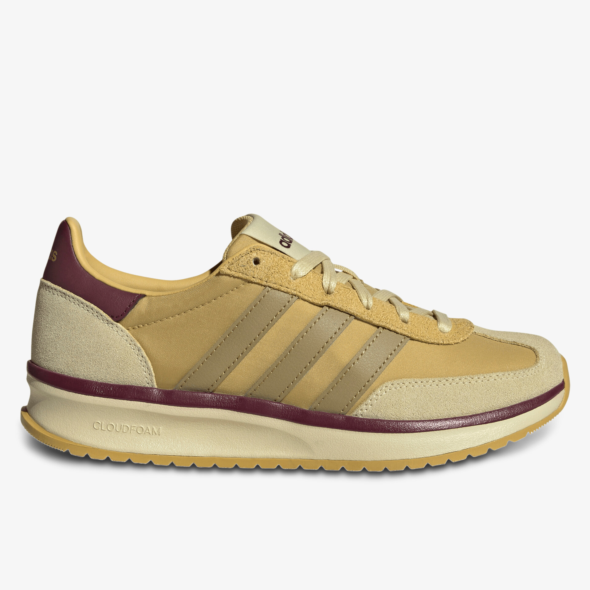 Seitliche Ansicht eines bequemen Sneaker mit moderner, sportlicher Optik und vielseitiger Kombinierbarkeit