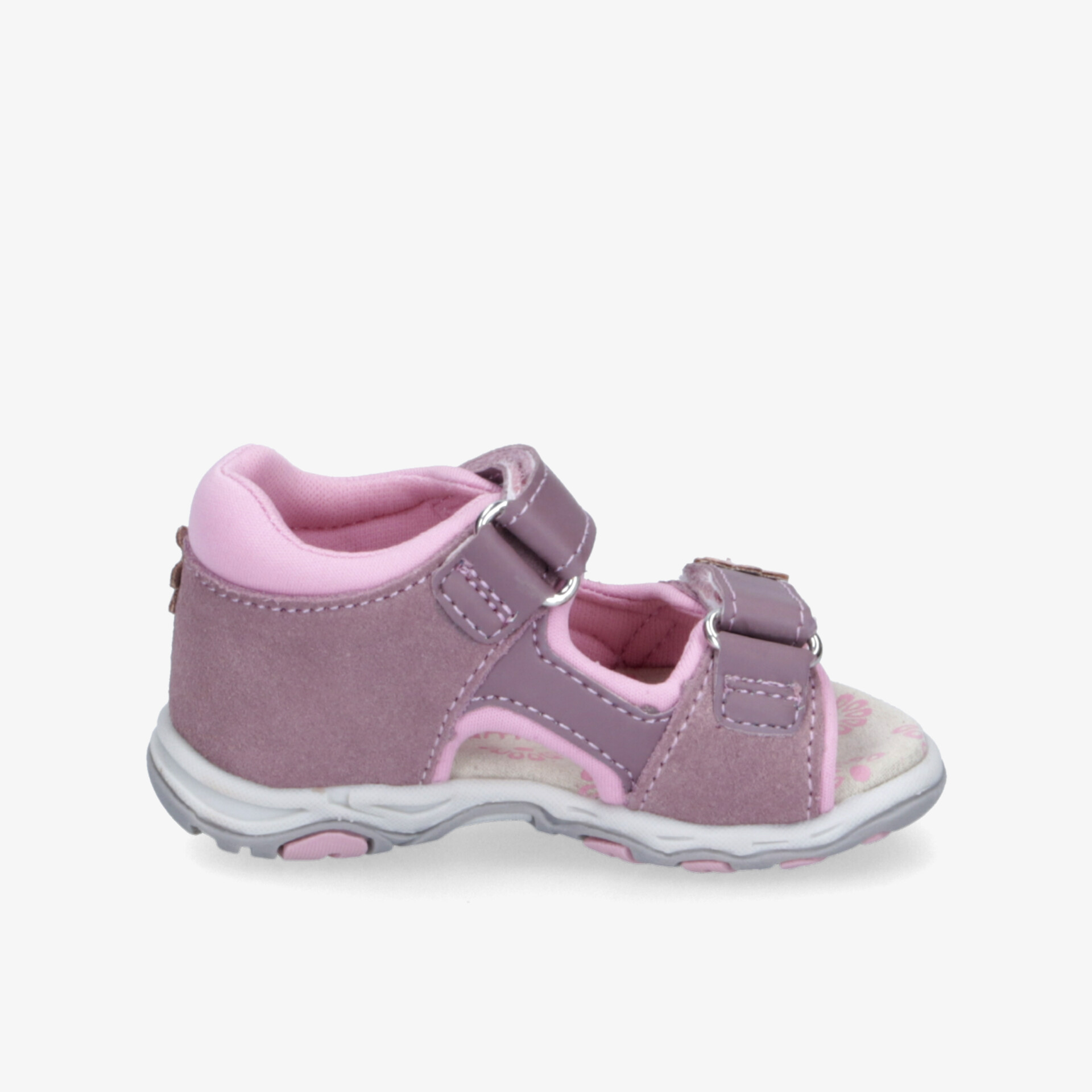Leichte und flexible Kinder-Sandale in Rosa mit verstellbarem Klettverschluss für optimale Passform