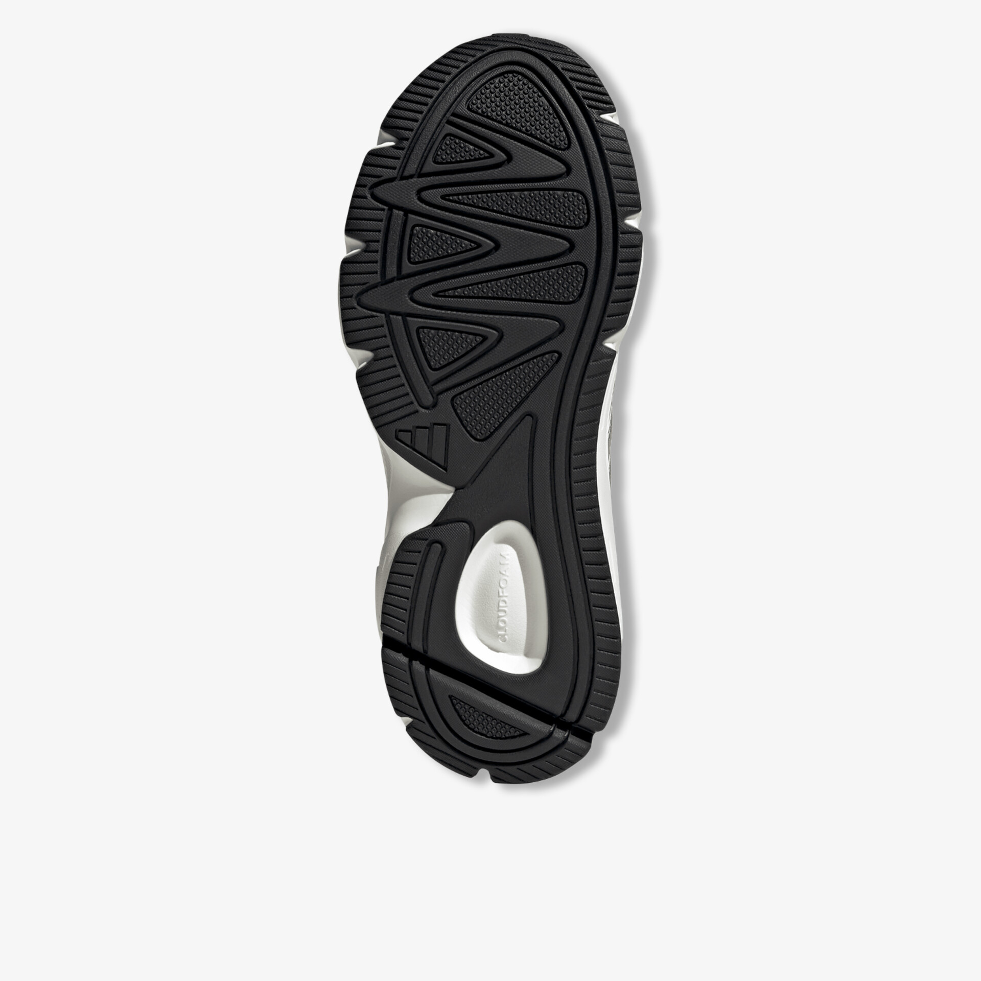 Schwarze Schuhsohle mit rutschfestem Profil und komfortabler Dämpfung für optimale Trittsicherheit