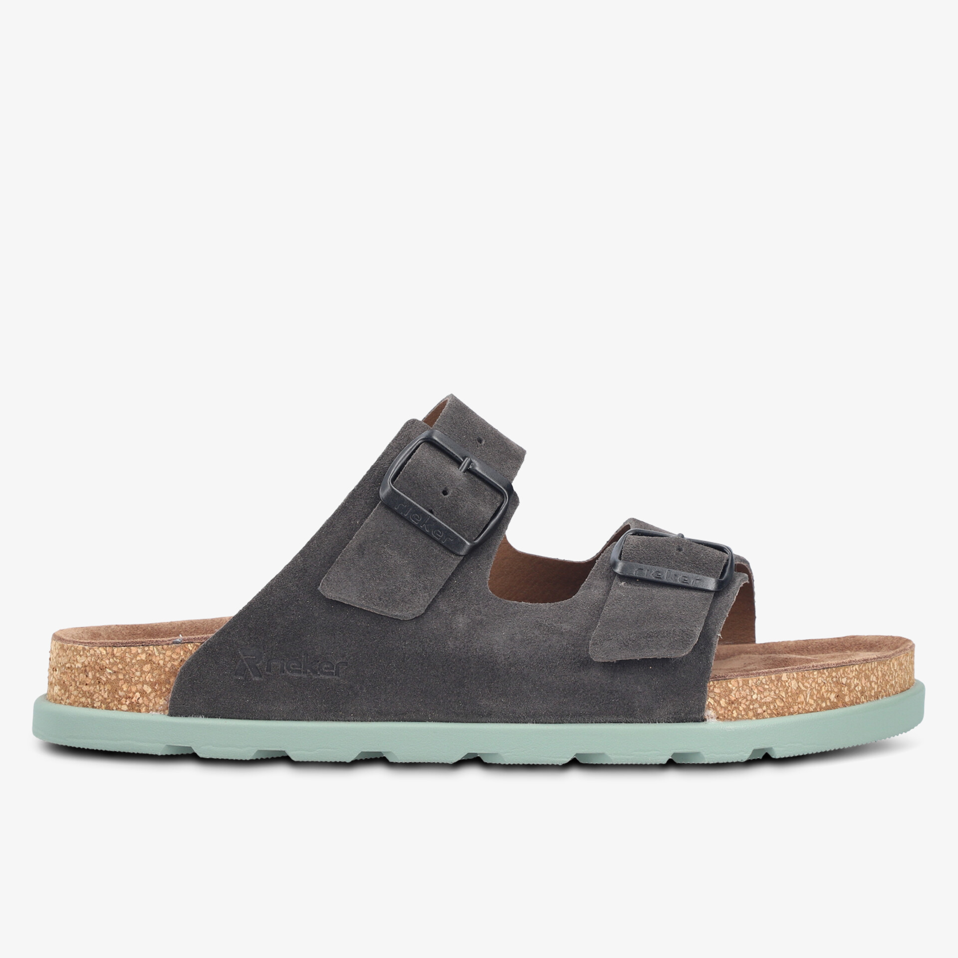 Bequeme Sandale mit verstellbaren Schnallen und nachhaltigem Korkfußbett für optimalen Tragekomfort