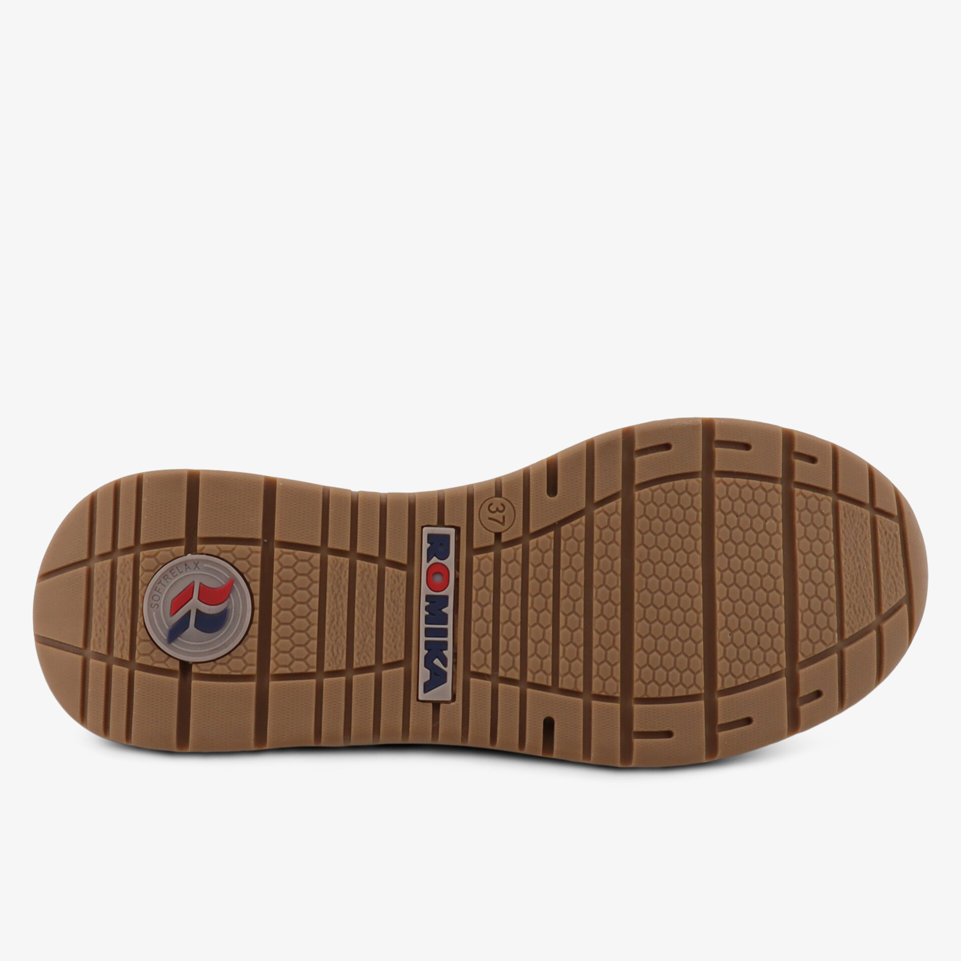 Sohle mit rutschfestem Profil, robust und flexibel, ideal für sicheren Halt und langlebigen Tragekomfort