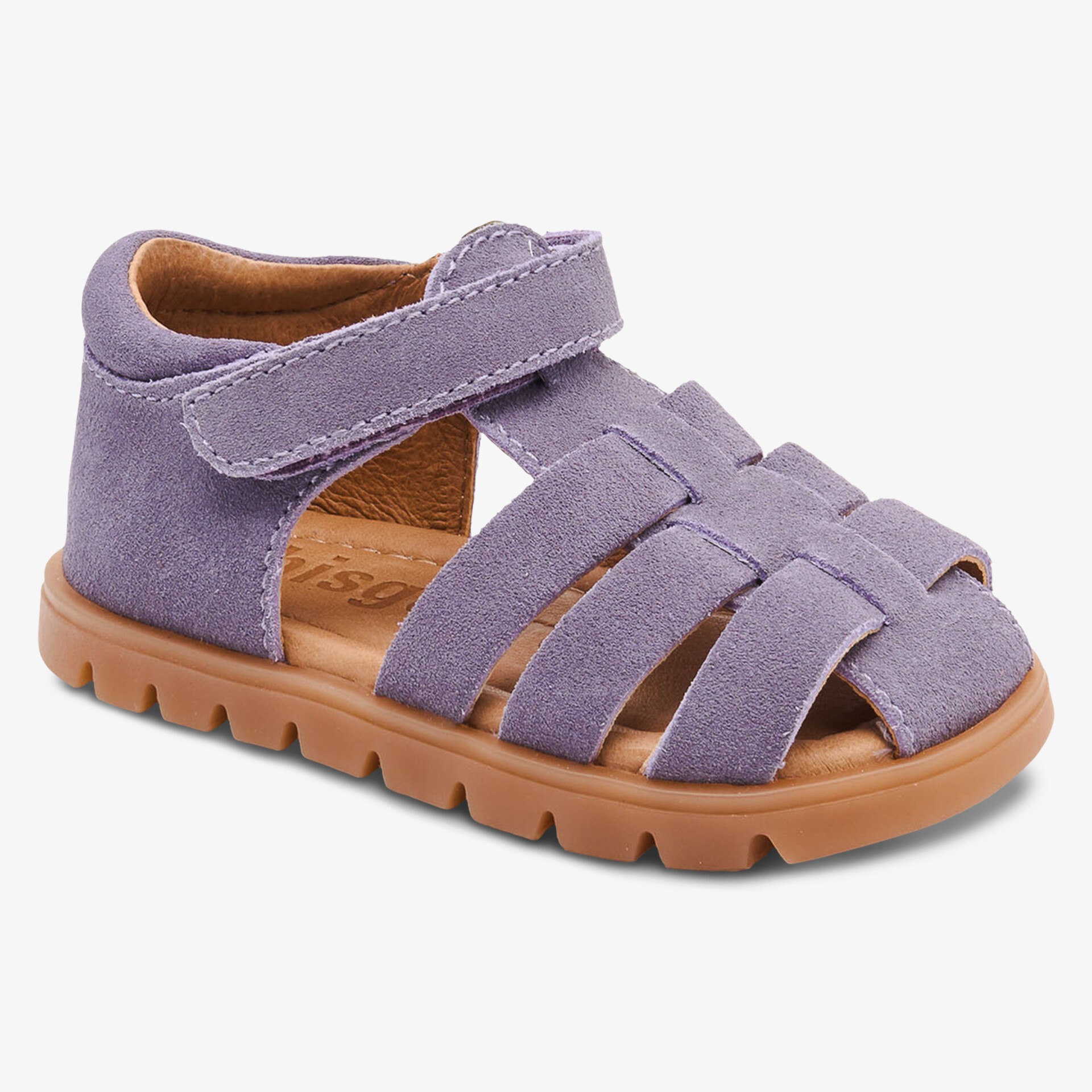 Stylische Veloursleder-Sandalen mit komfortabler, flexibler Sohle und sicherem Klettverschluss.