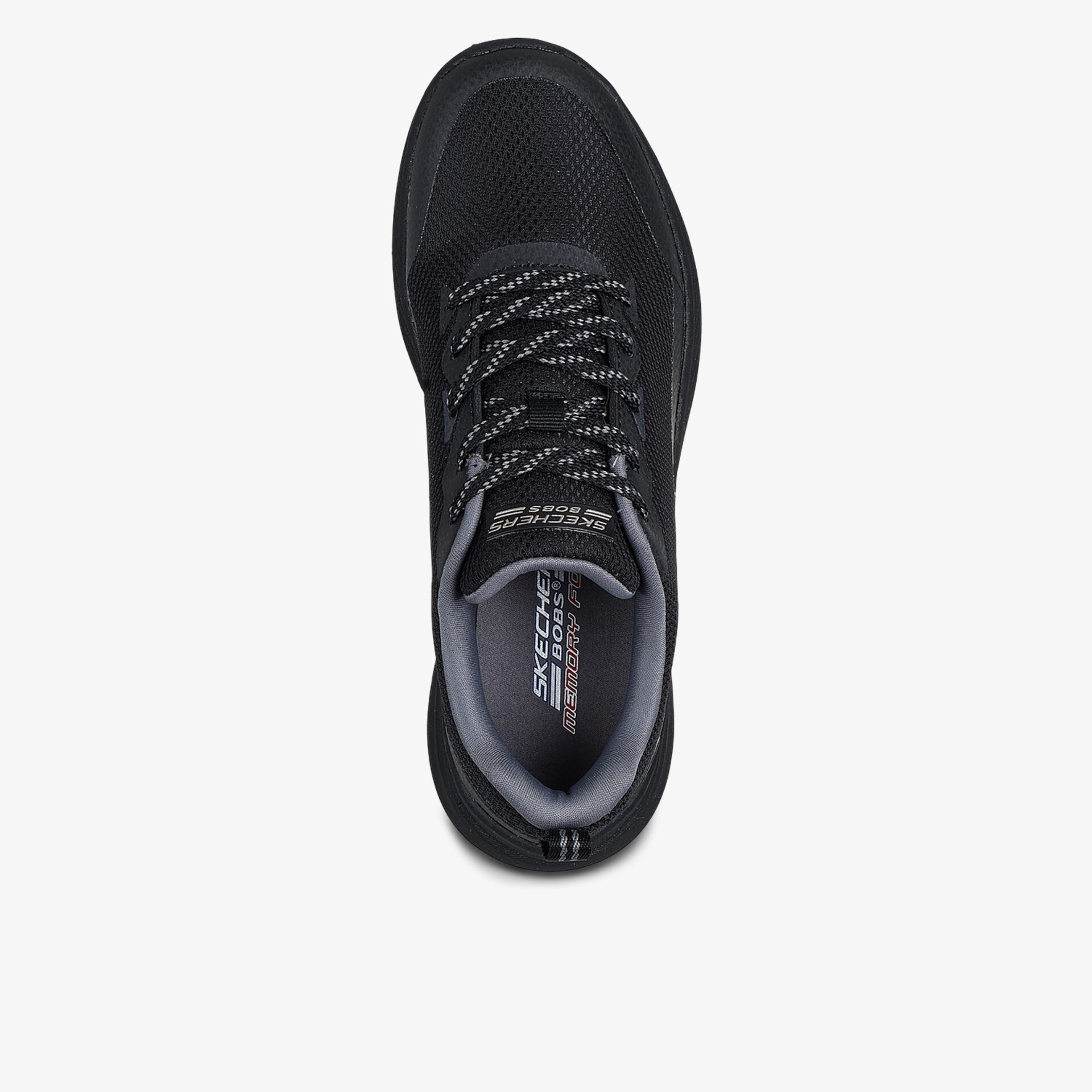 Moderner schwarzer Schuh mit bequemer Passform und atmungsaktivem Material