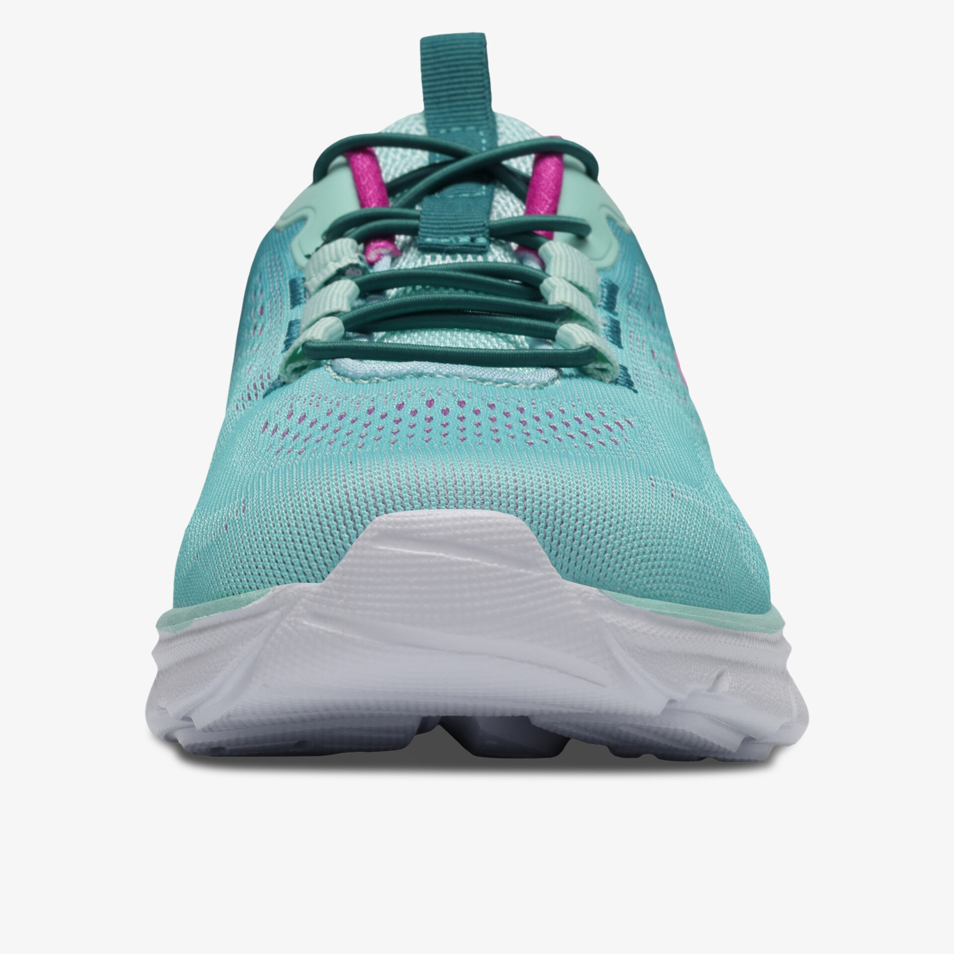 Sportlicher leichter Schuh in moderner Frontansicht mit atmungsaktivem Material und robuster Sohle