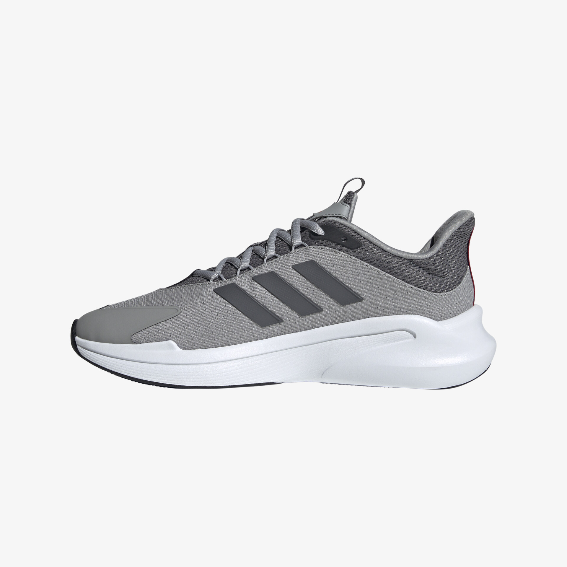 Grauer Adidas Sneaker mit hohem Komfort und modernem Design, ideal für Sport und Freizeit.
