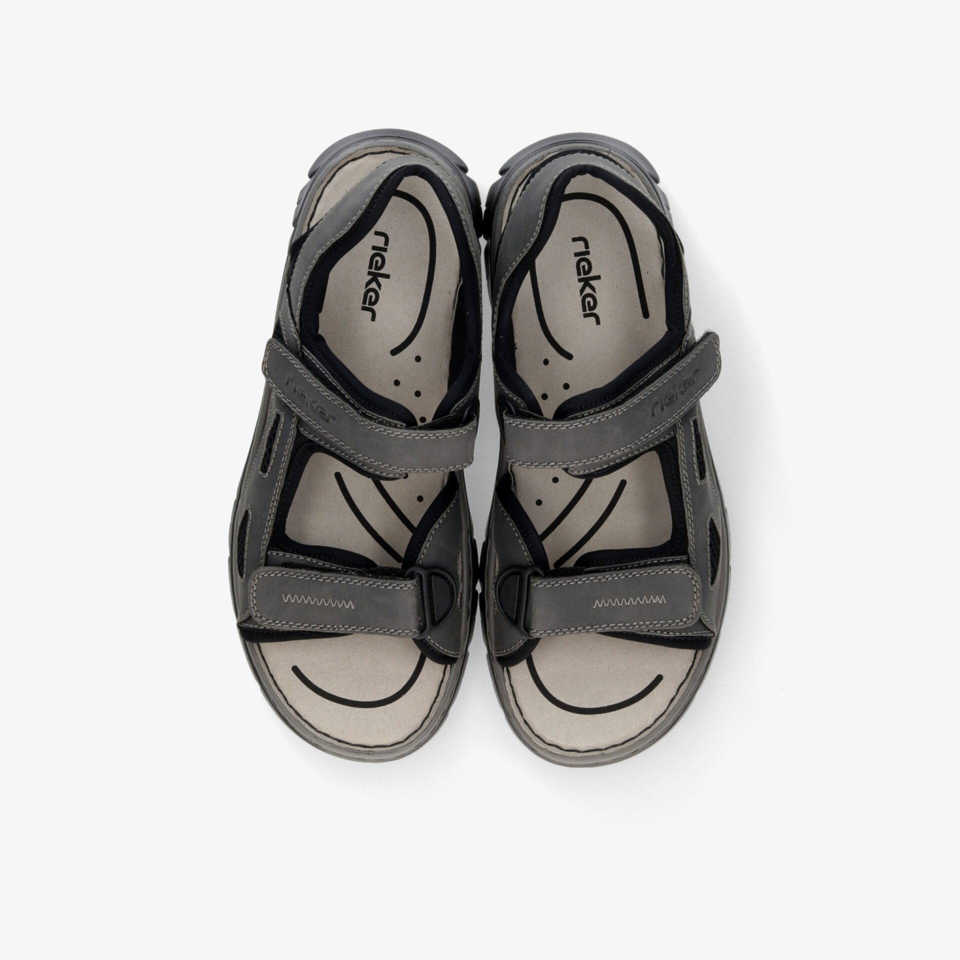 Bequeme Outdoor-Sandalen mit verstellbaren Klettverschlüssen und gepolstertem Fußbett für optimalen Tragekomfort