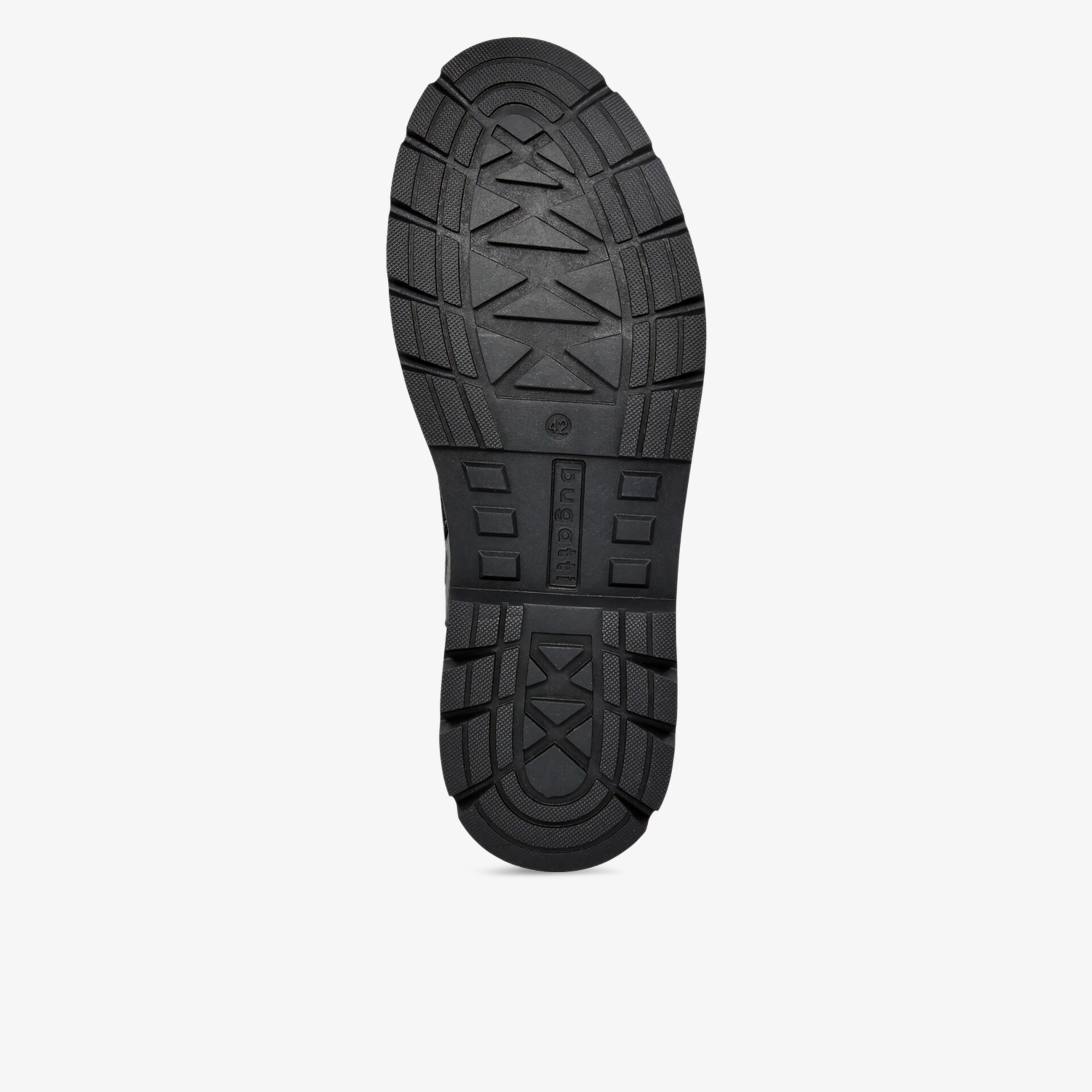 Schuhsohle mit tiefem Profil für optimalen Grip und hohe Strapazierfähigkeit