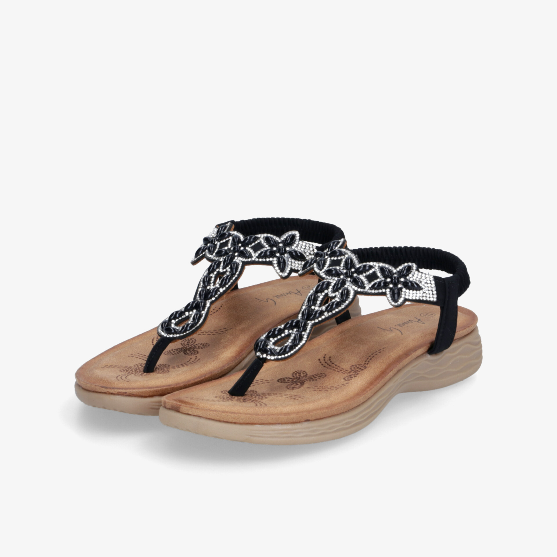 Bequeme Zehentrenner Sandalen mit verstellbarem Riemen und gepolsterter Sohle, ideal für den Sommer