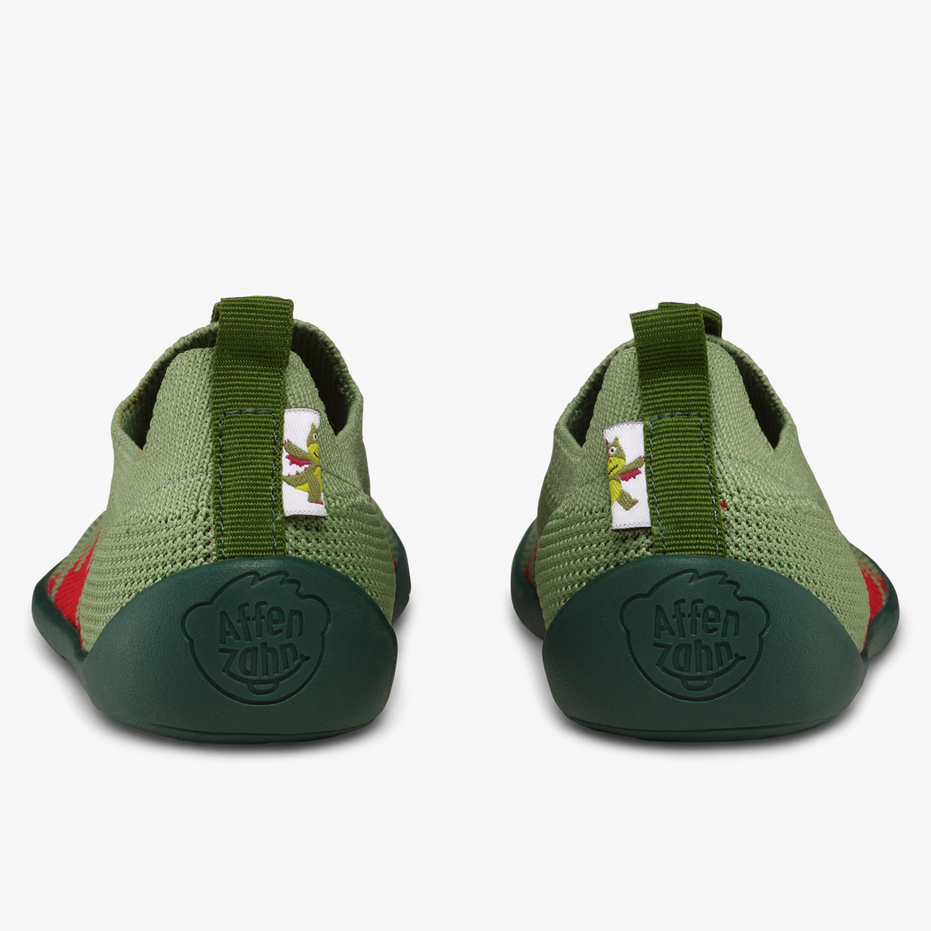 Rückansicht leichter, atmungsaktiver Schuh mit flexibler, rutschfester Sohle und bequemem Sitz