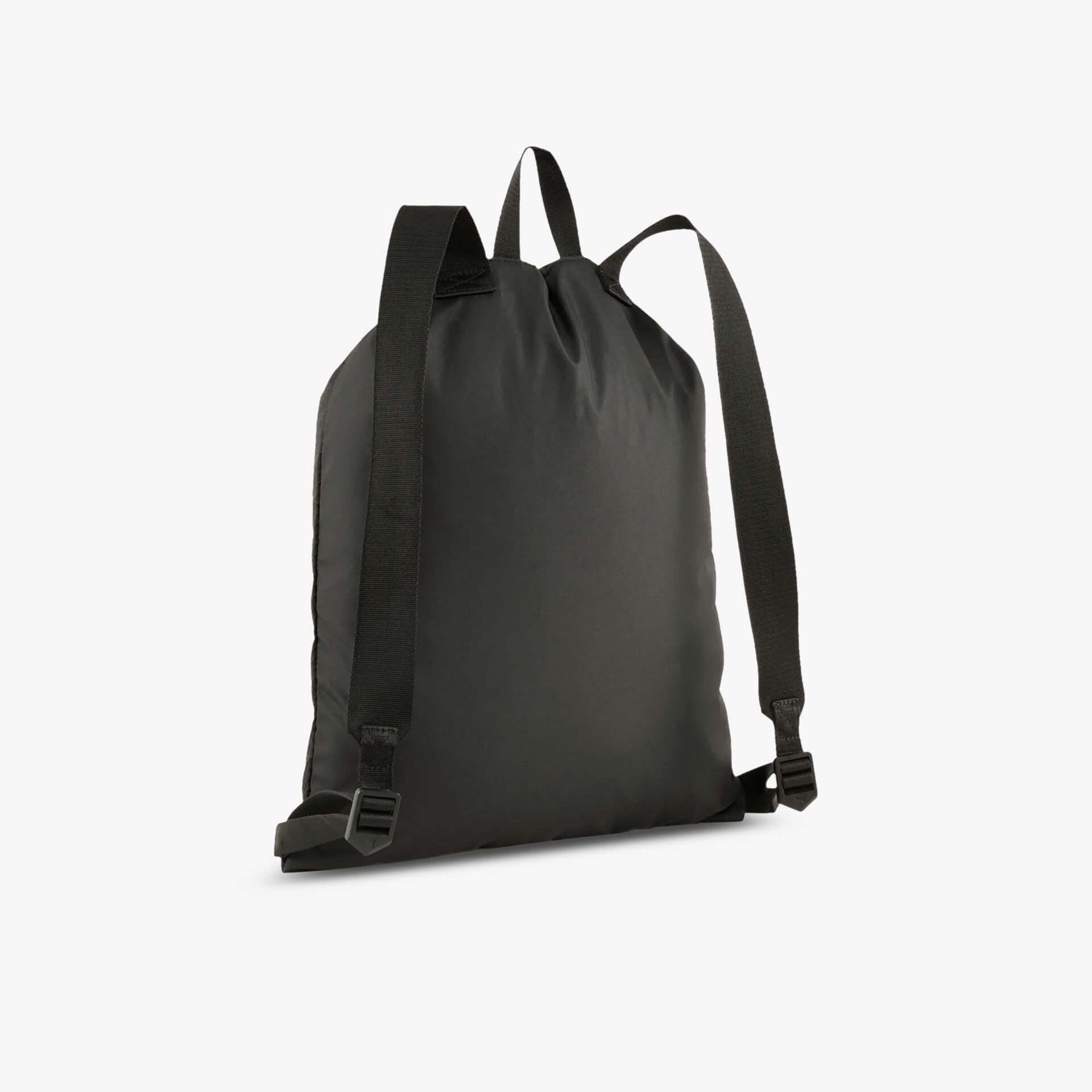 Leichter schwarzer Rucksack mit verstellbaren Trägern und robustem, funktionalem Design von hinten