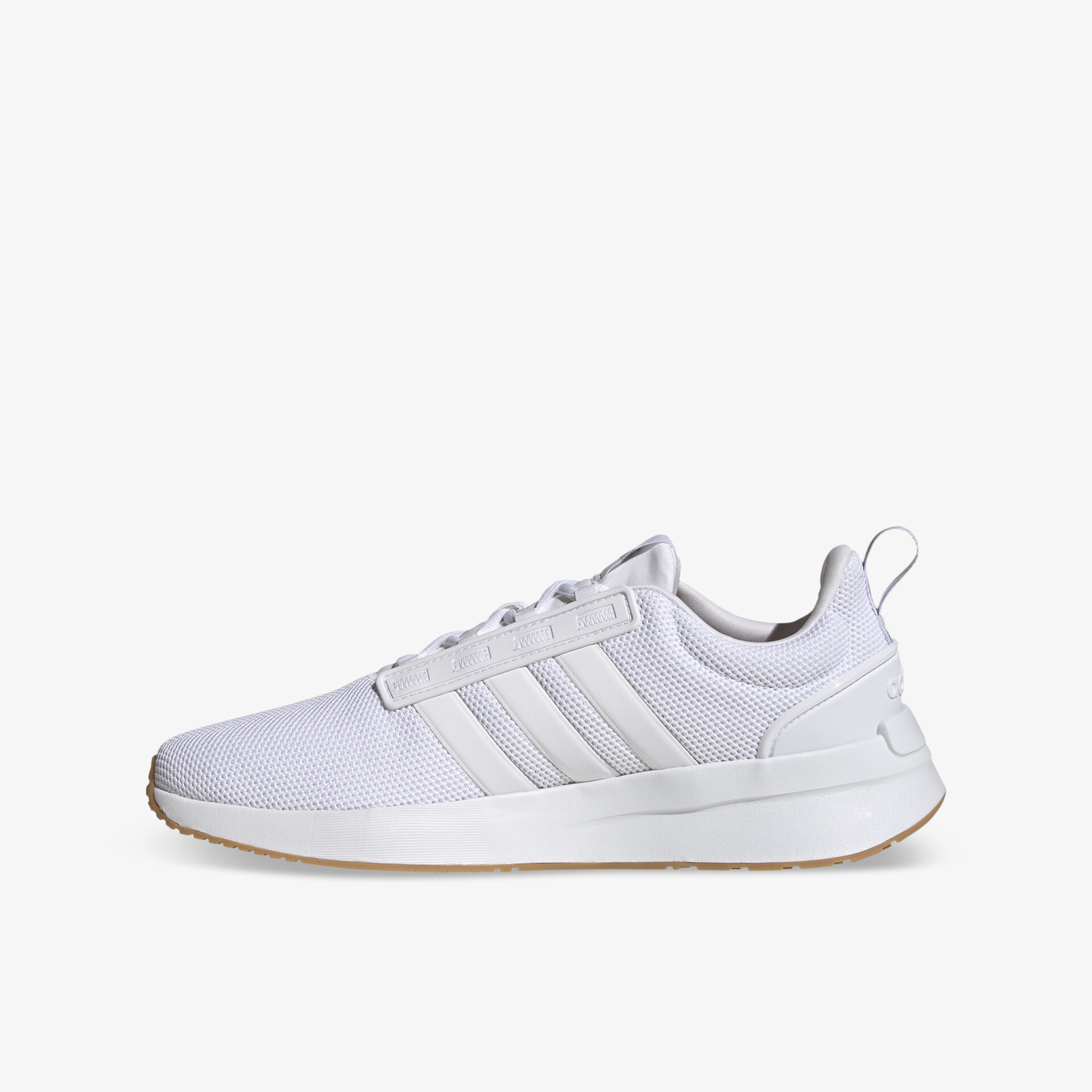 Moderner weißer Sneaker von Adidas, ideal für sportliche Aktivitäten und den täglichen Gebrauch.