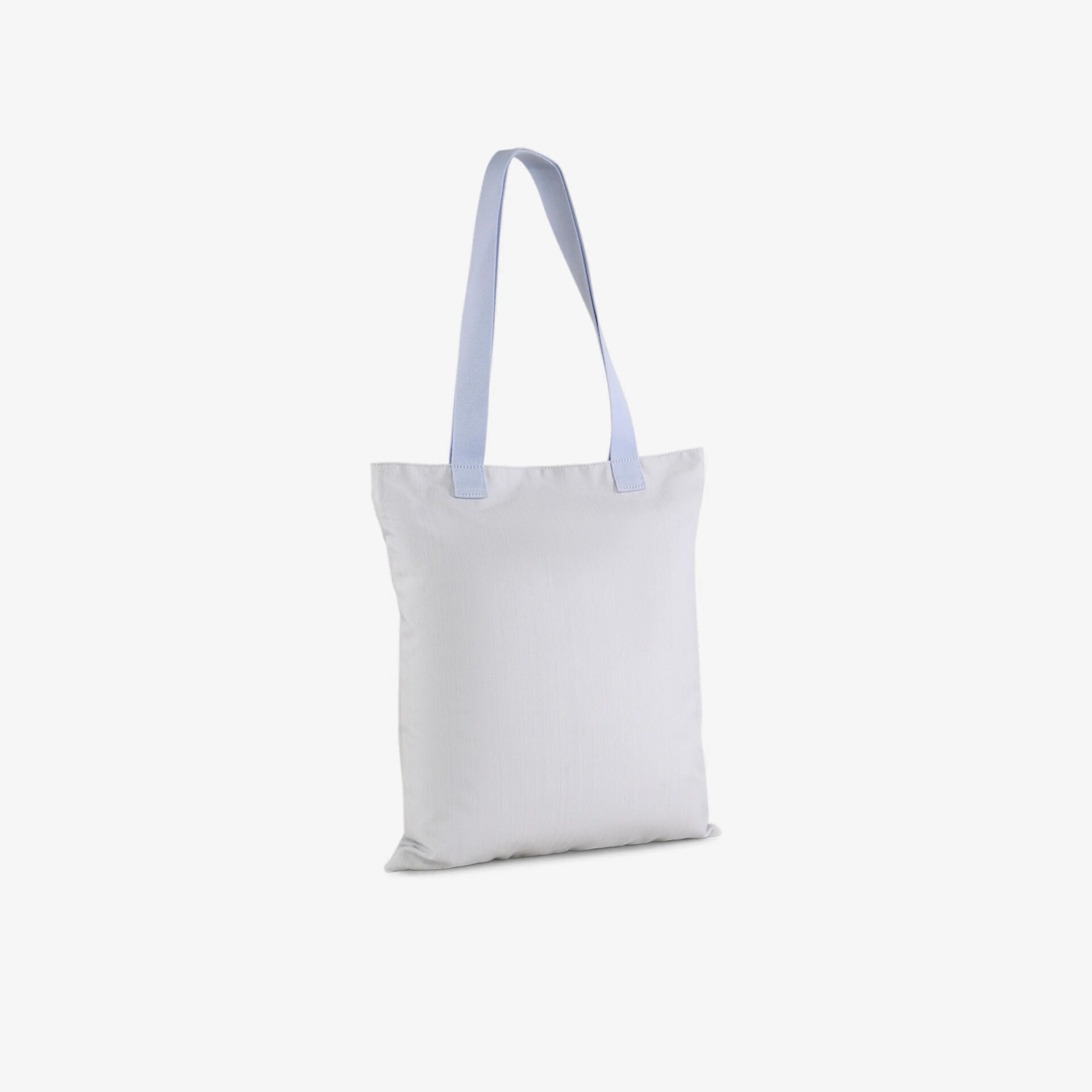 Leichte weiße Stofftasche mit langen Henkeln, ideal für den Alltag und vielseitige Nutzungsmöglichkeiten